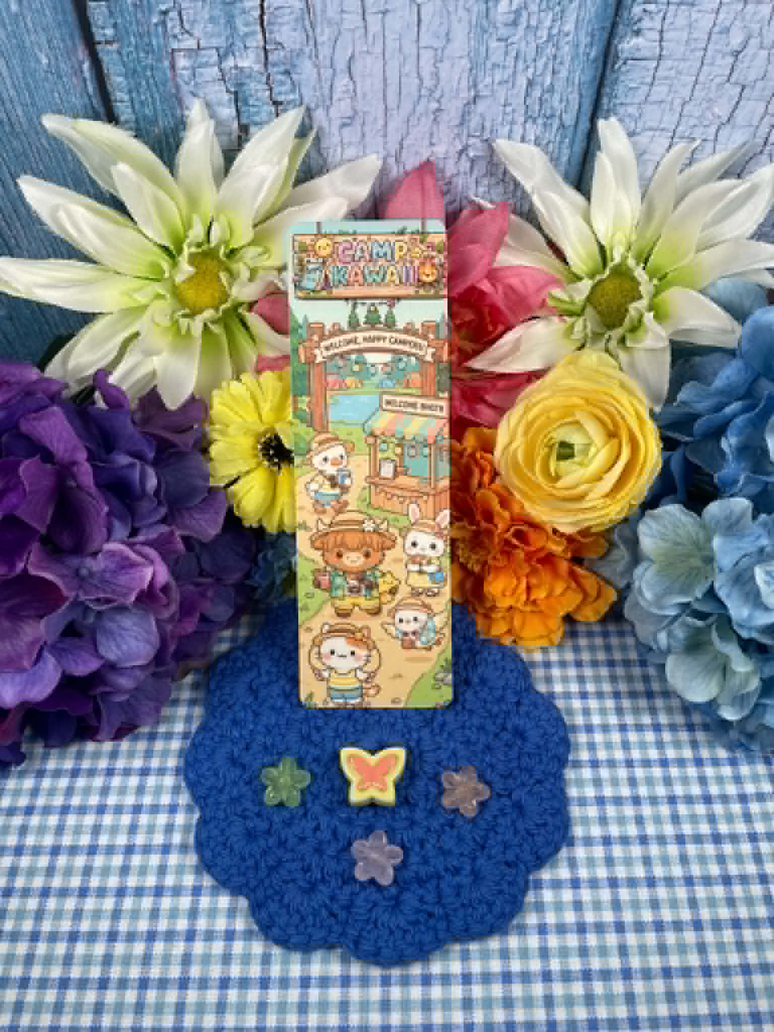 Camp Kawaii Welcome Booth Laminated Bookmark Autumnmist Boutique