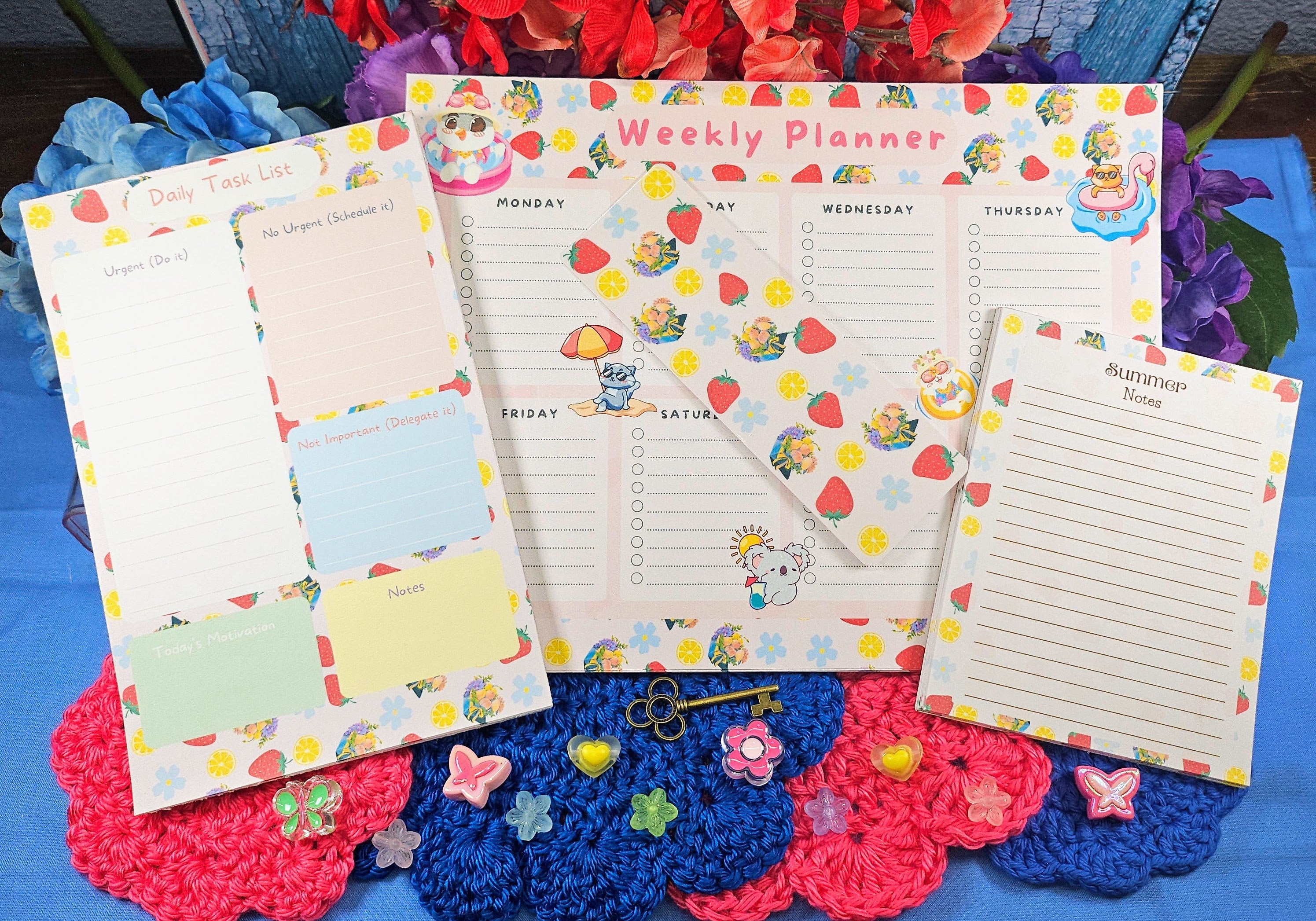 Strawberry & Lemon Collage Set Autumnmist Boutique