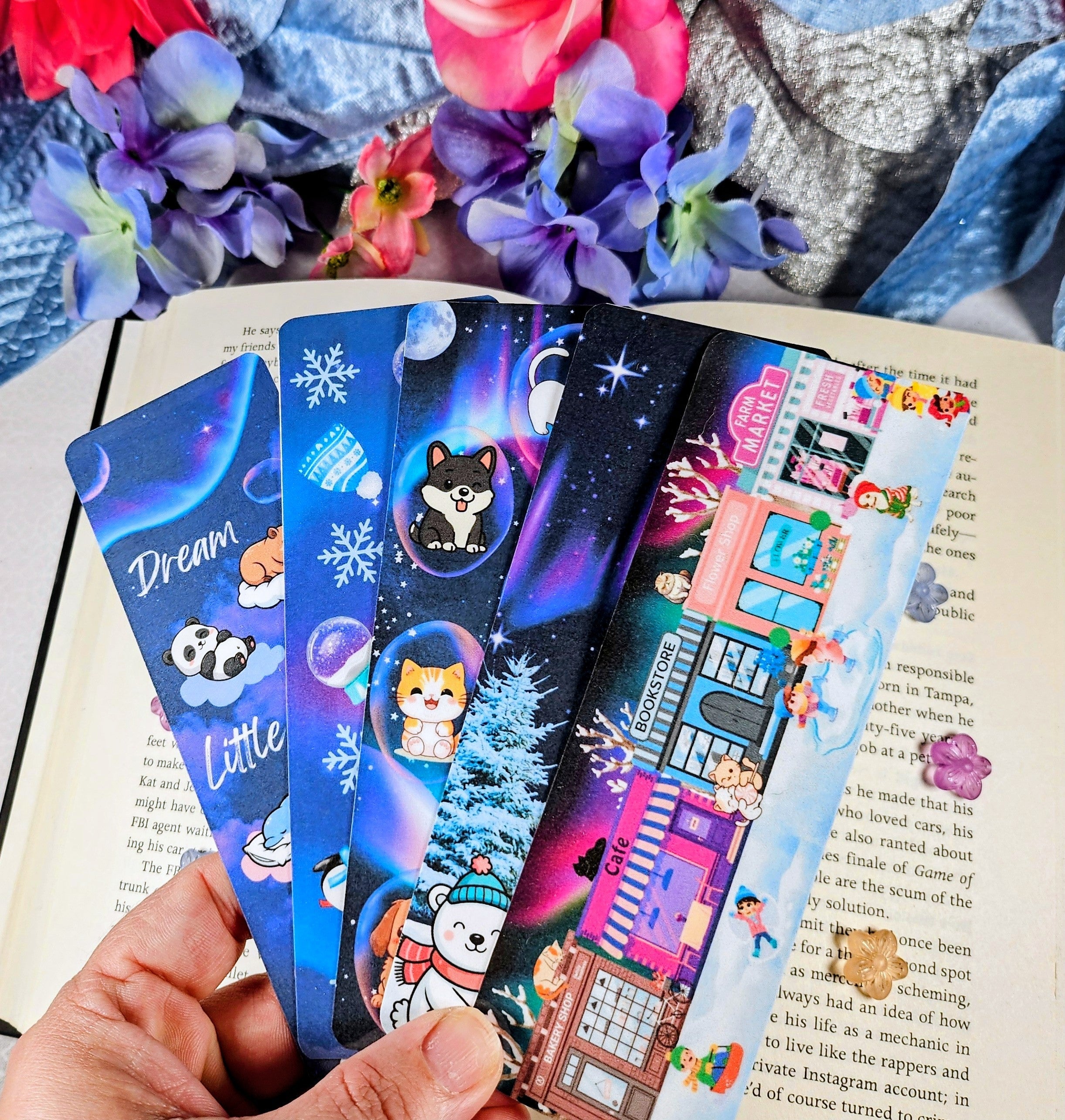 Winter Nights Bookmark Set Autumnmist Boutique