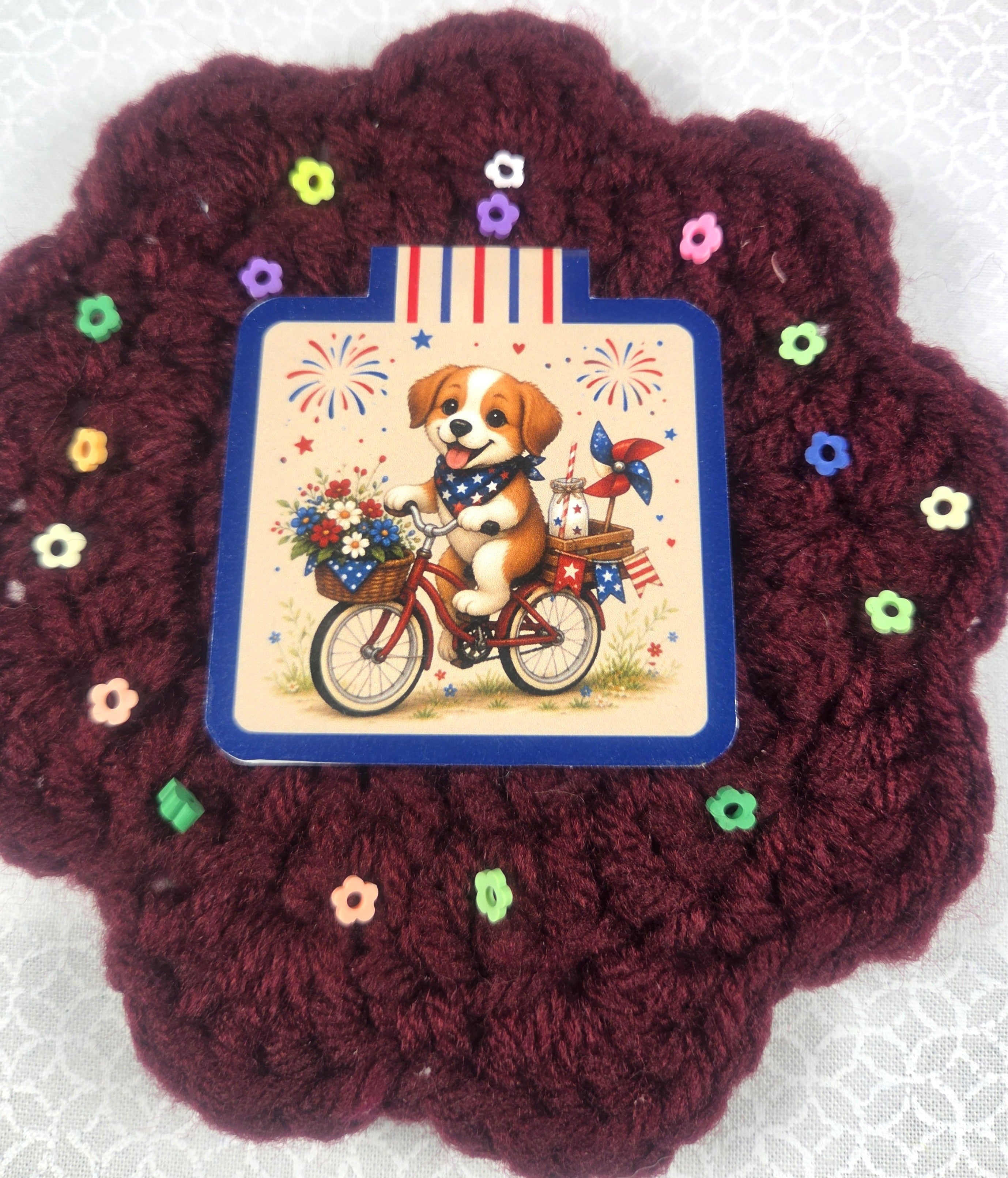 Patriotic Dog Magnetic Bookmark Autumnmist Boutique
