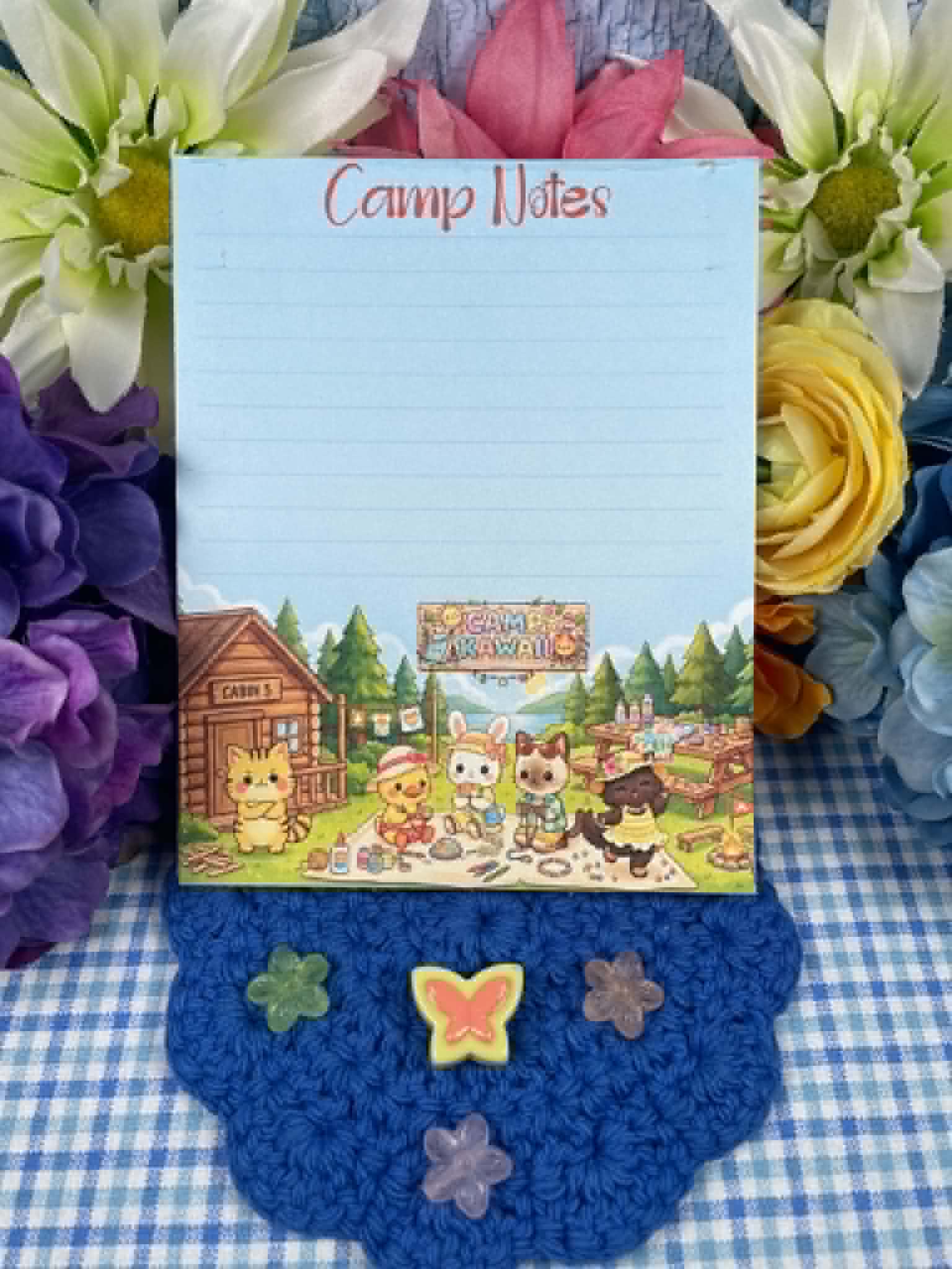 Camp Kawaii Arts & Crafts Notepad 4.25" x 5.5" Autumnmist Boutique