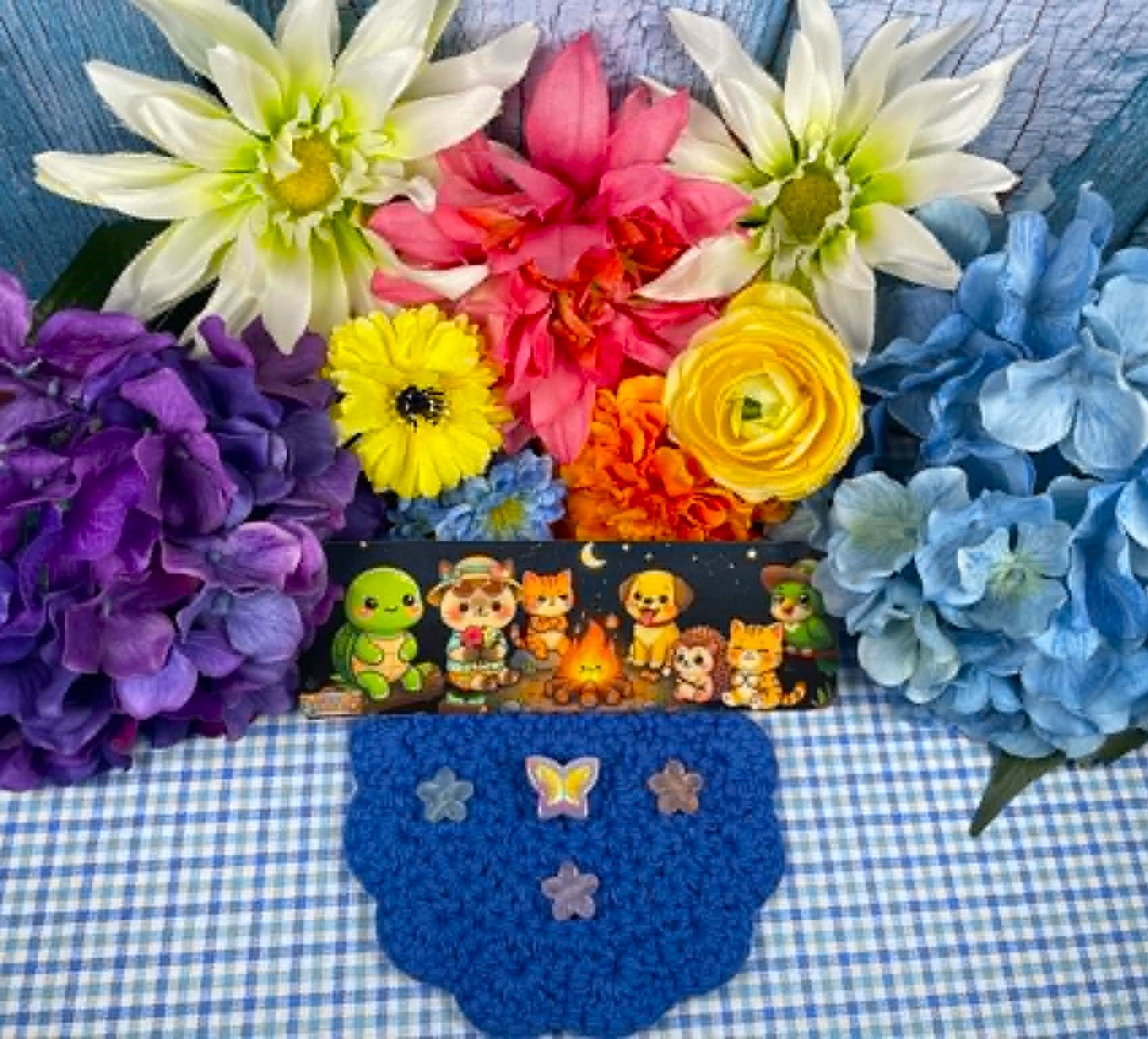 Camp Kawaii Starlight Campfire Laminated Bookmark Autumnmist Boutique