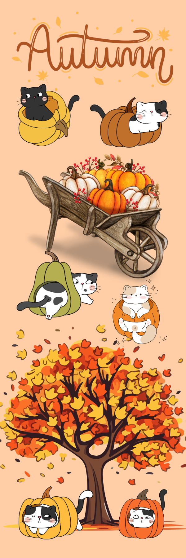 Autumn Mischief Bookmark