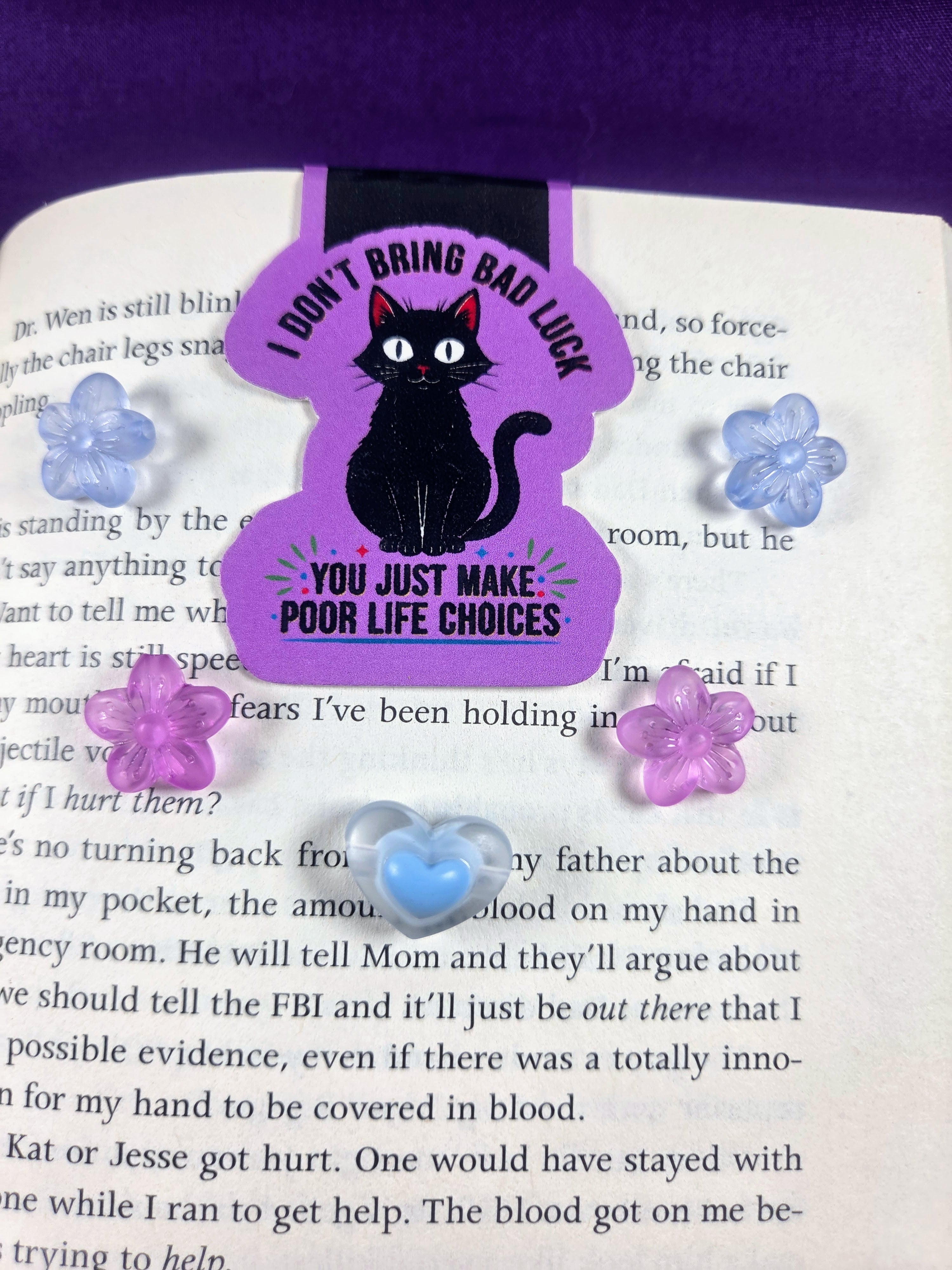 No Bad Luck Magnetic Bookmark Autumnmist Boutique