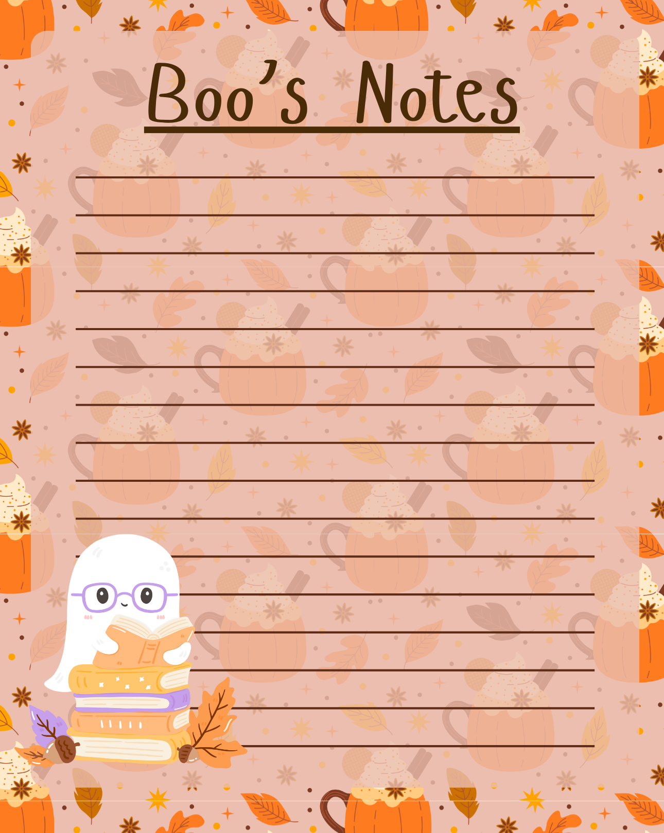 Boo’s Notes Cozy Ghost Notepad 4.25" x 5.5"