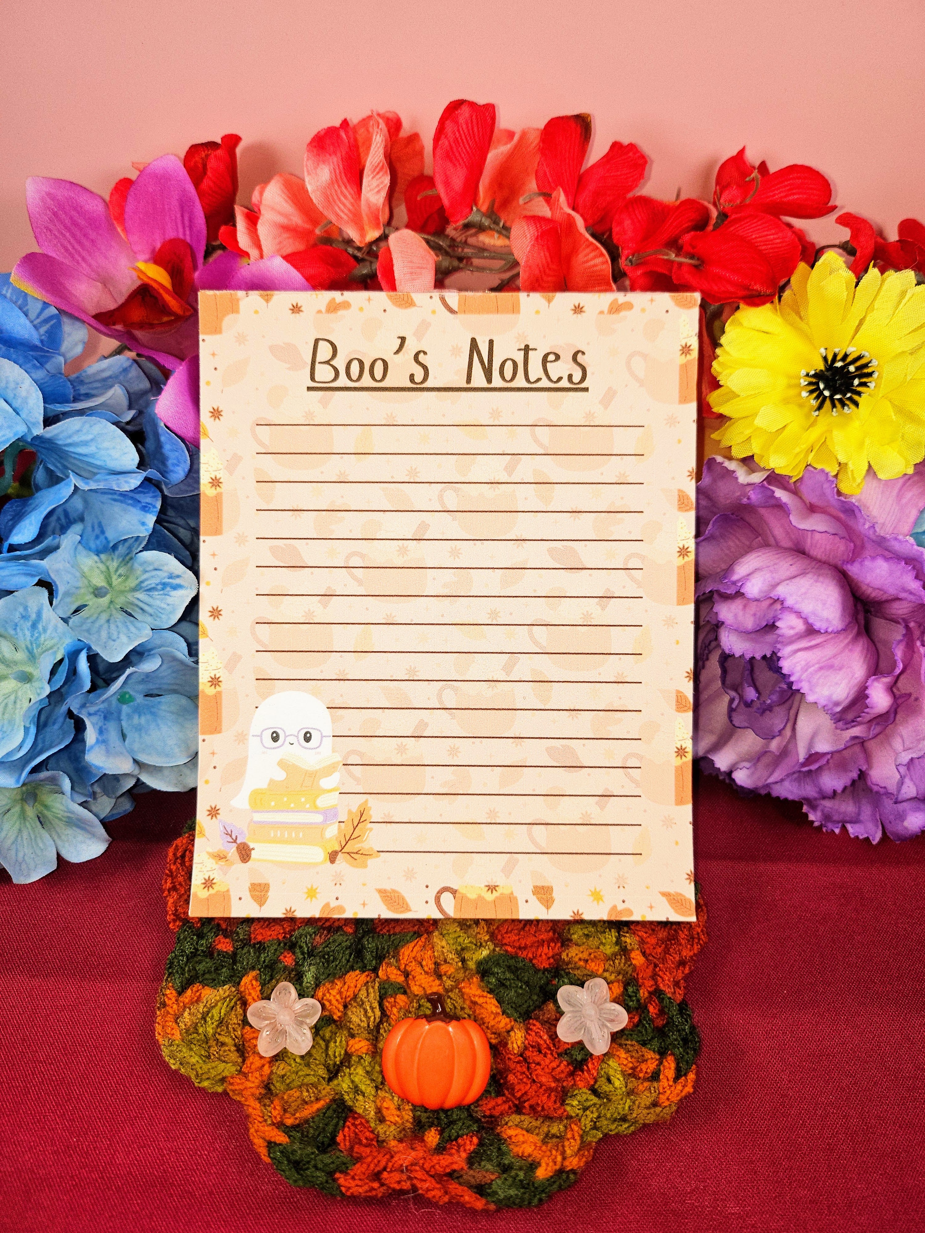 Boo’s Notes Cozy Ghost Notepad 4.25" x 5.5"