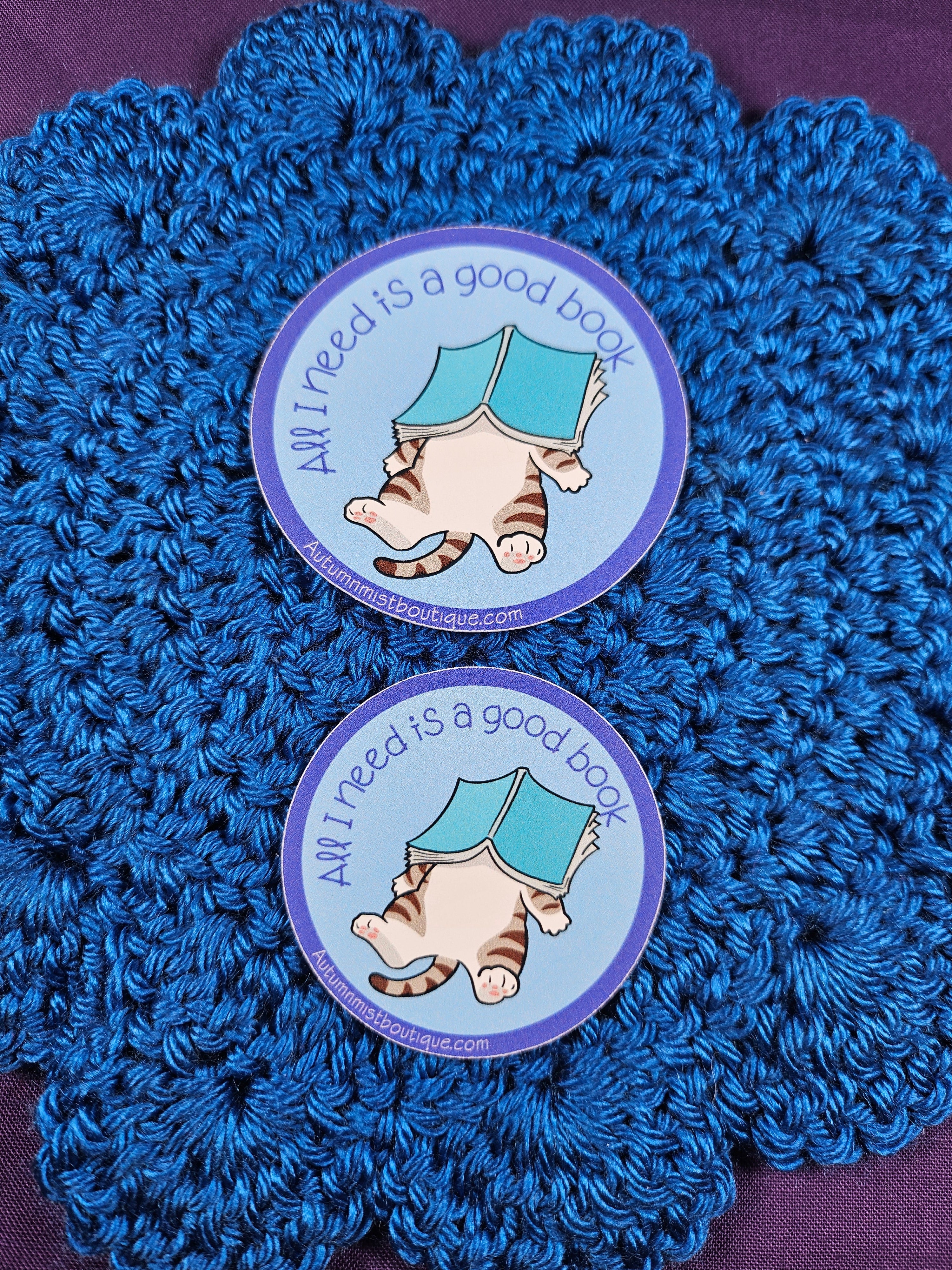 Cozy Reads Sticker Autumnmist Boutique