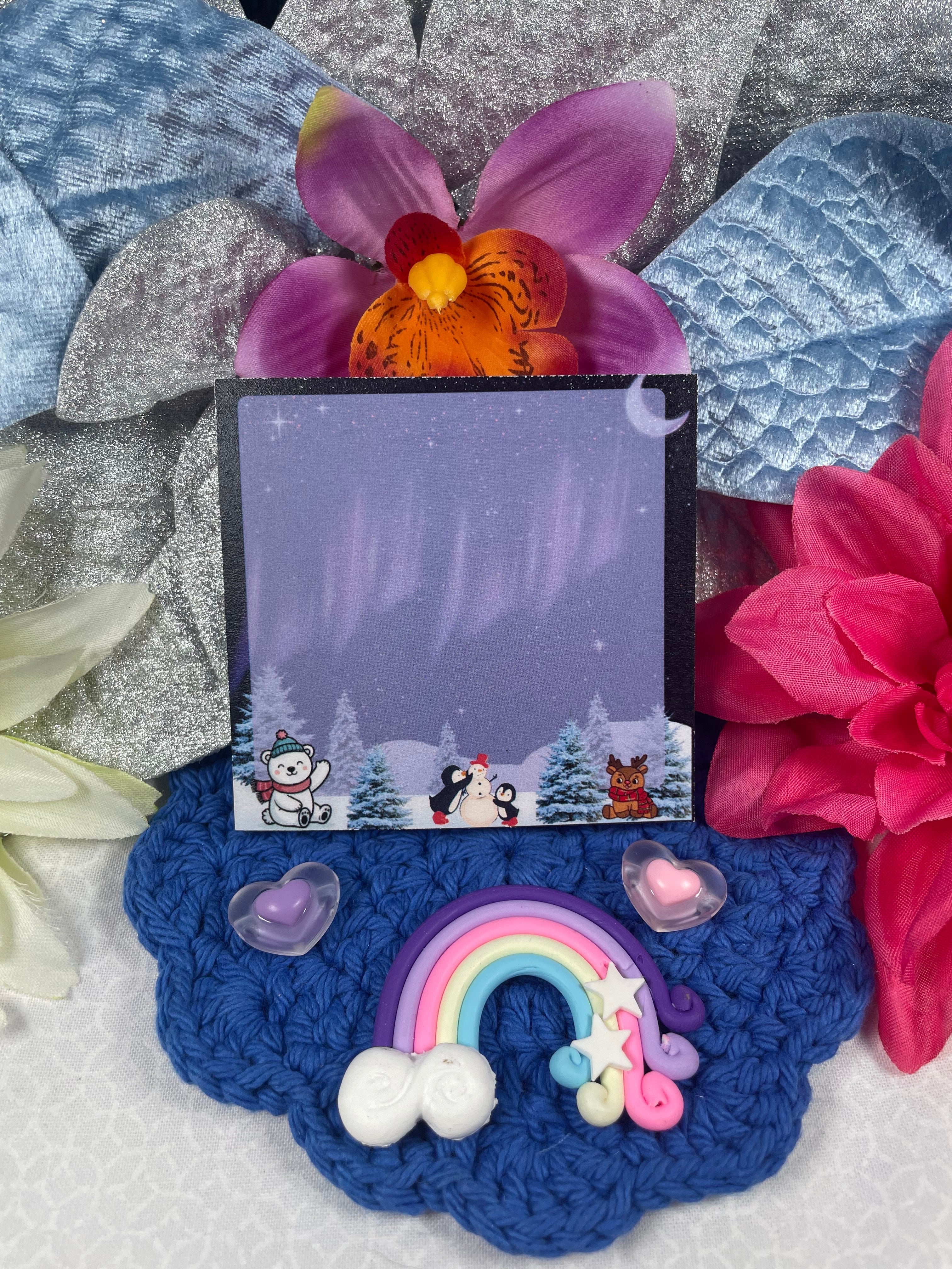 Winter Lights Sticky Notes 3" x 3" Autumnmist Boutique