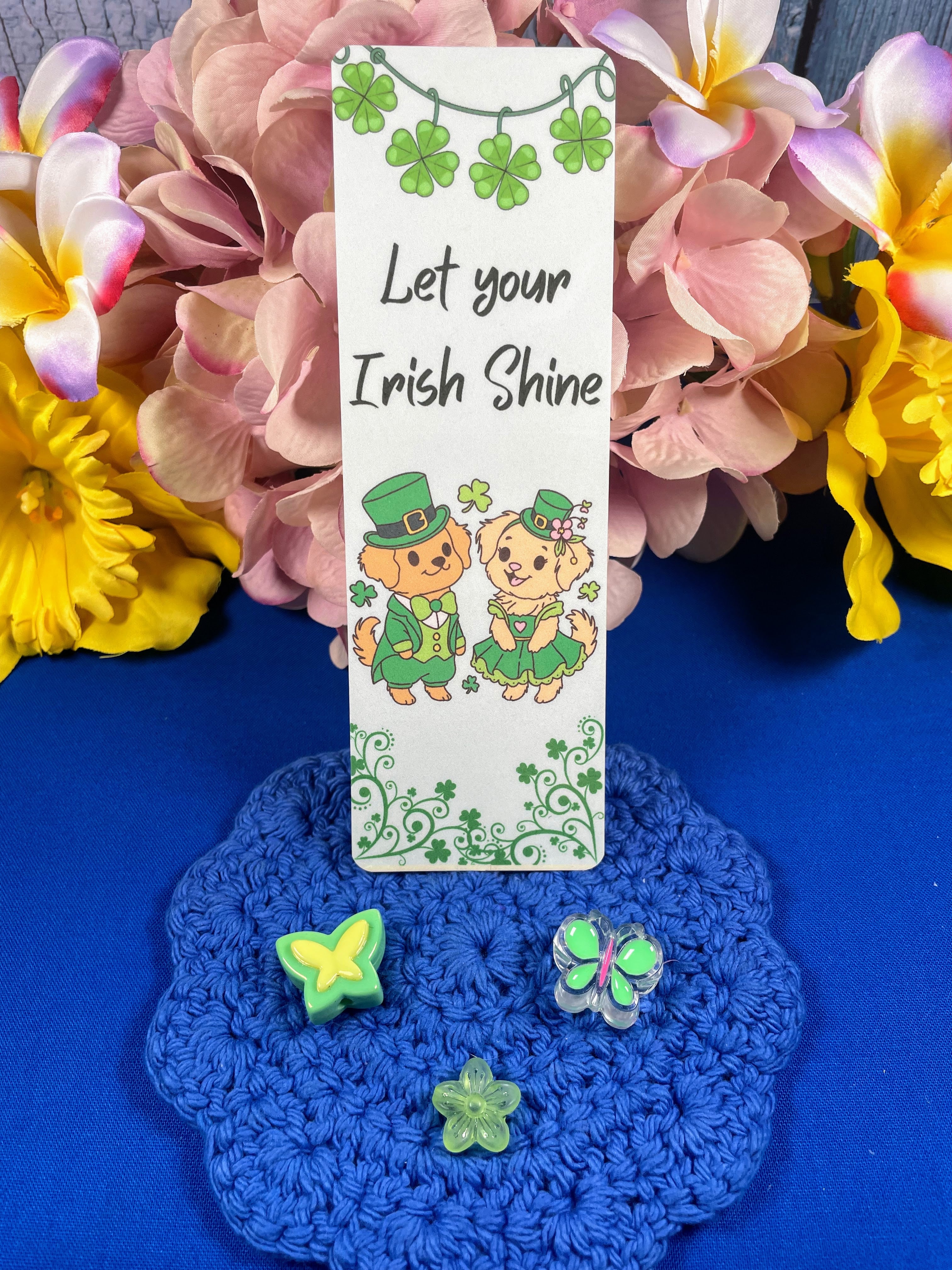 Let Your Irish Shine Laminated Bookmark Autumnmist Boutique