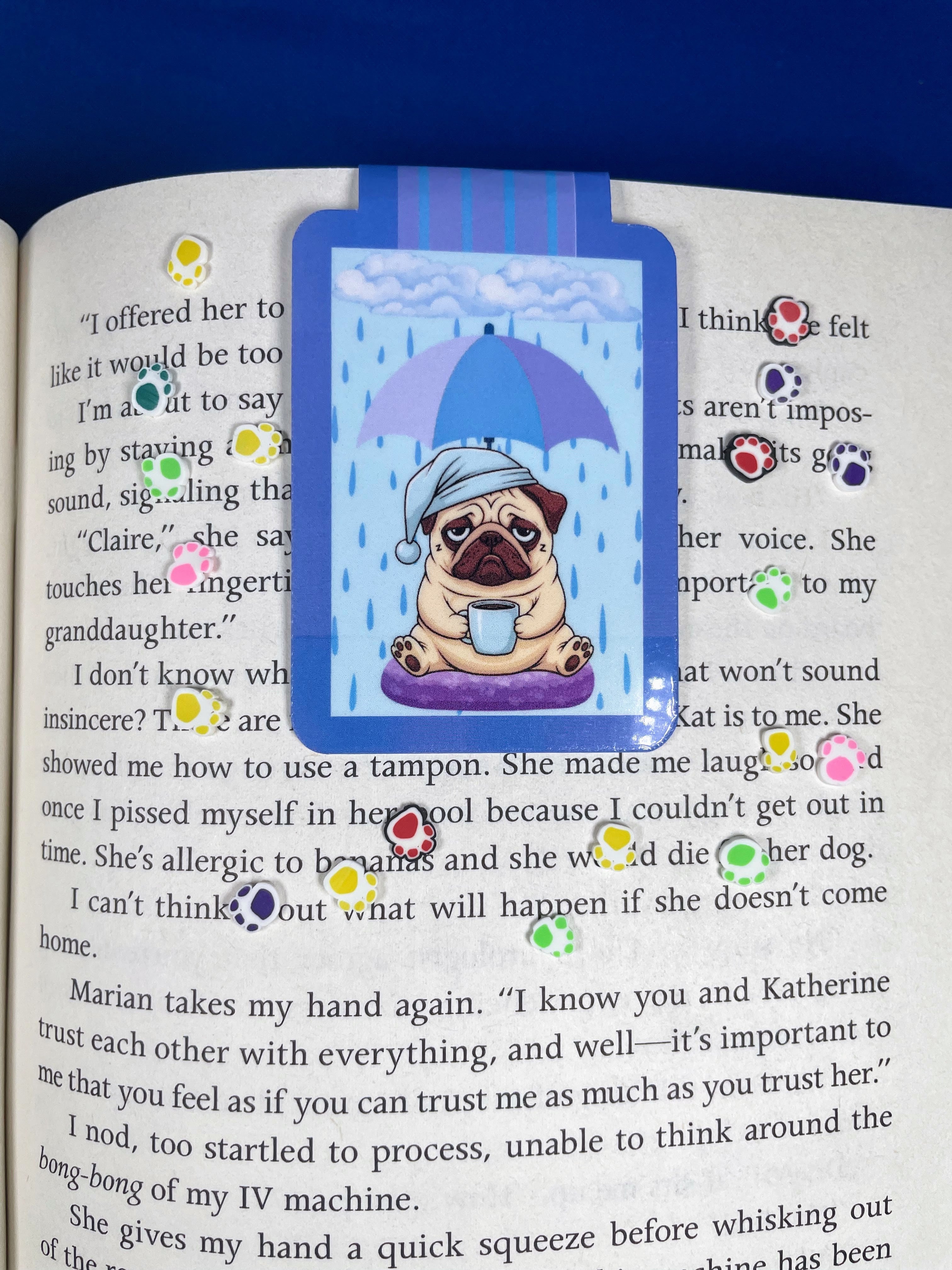 Rainy Dog Magnetic Bookmark Autumnmist Boutique