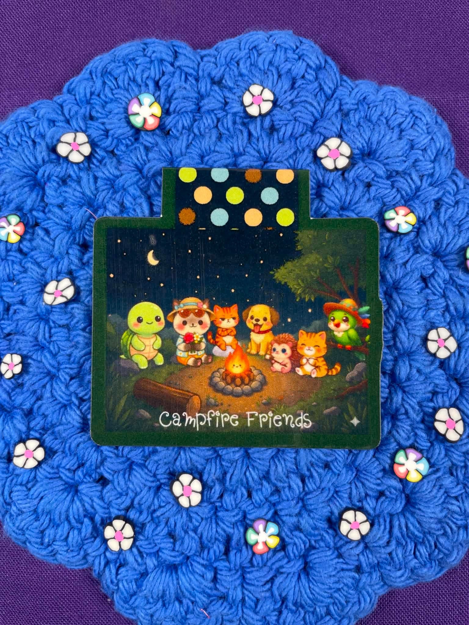 Camp Kawaii Starlight Campfire Magnetic Bookmark Autumnmist Boutique
