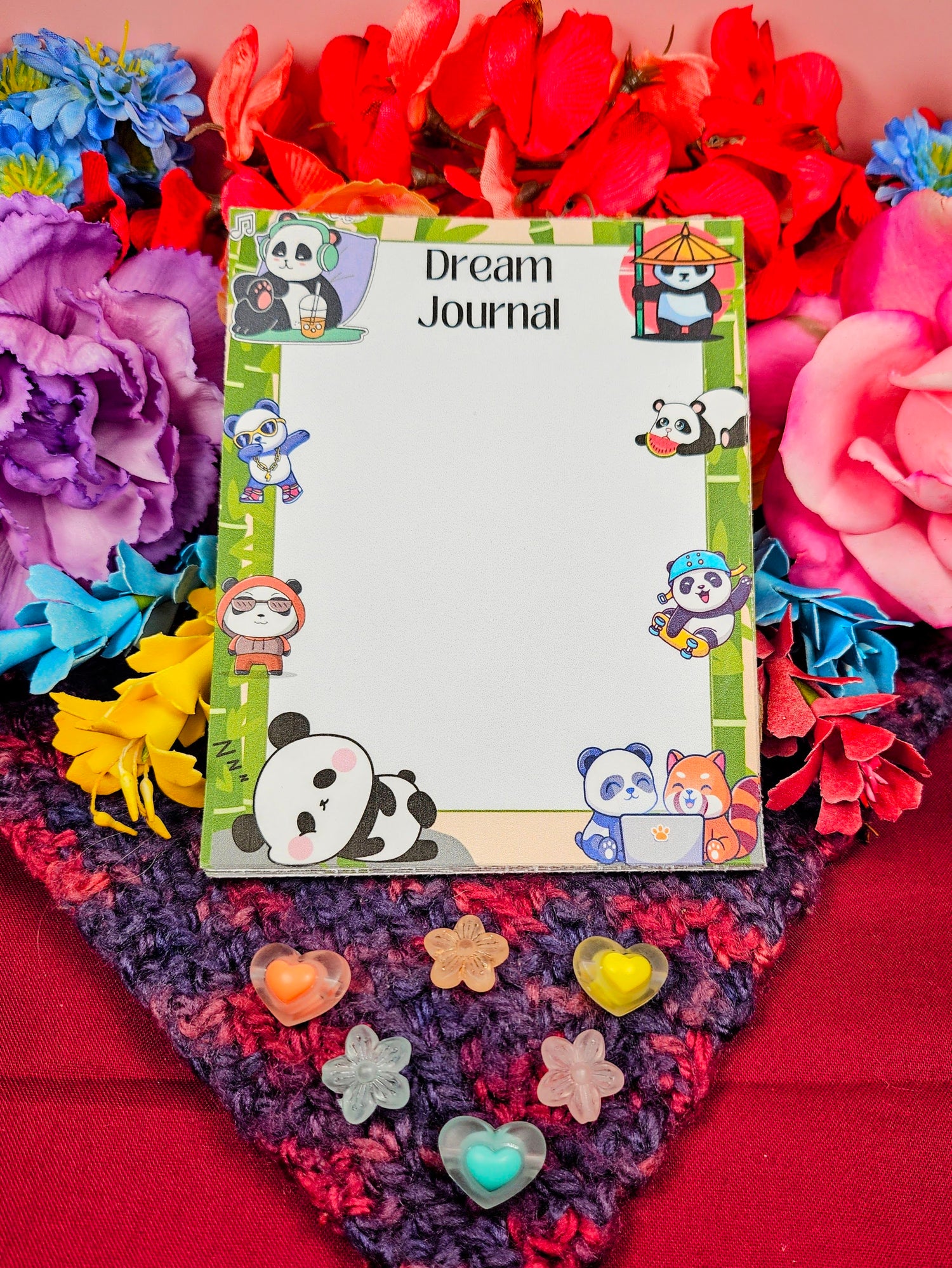 Panda Dream Journal Notepad 4.25" x 5.5"