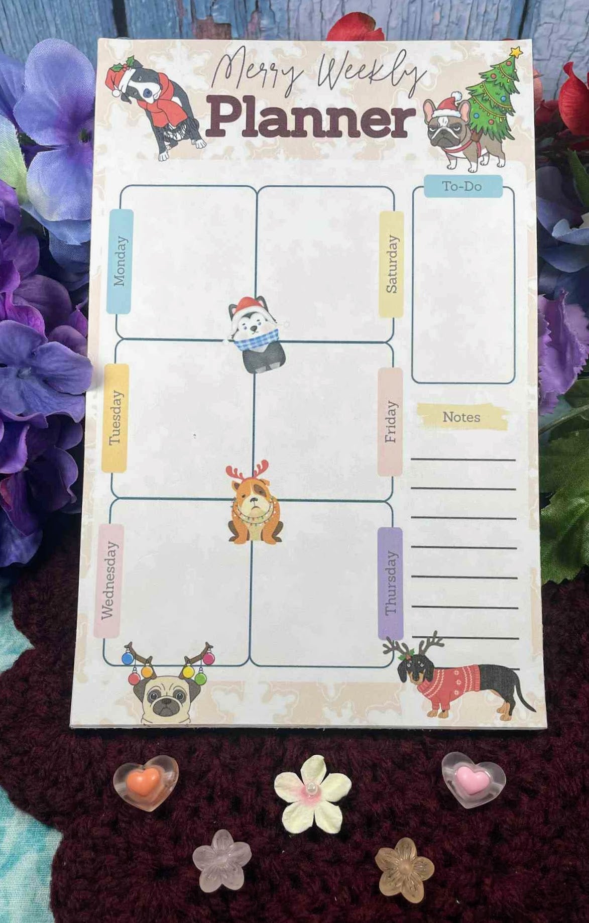 Pup & Peppermint Planner Notepad 5.5" x 8.5" Autumnmist Boutique