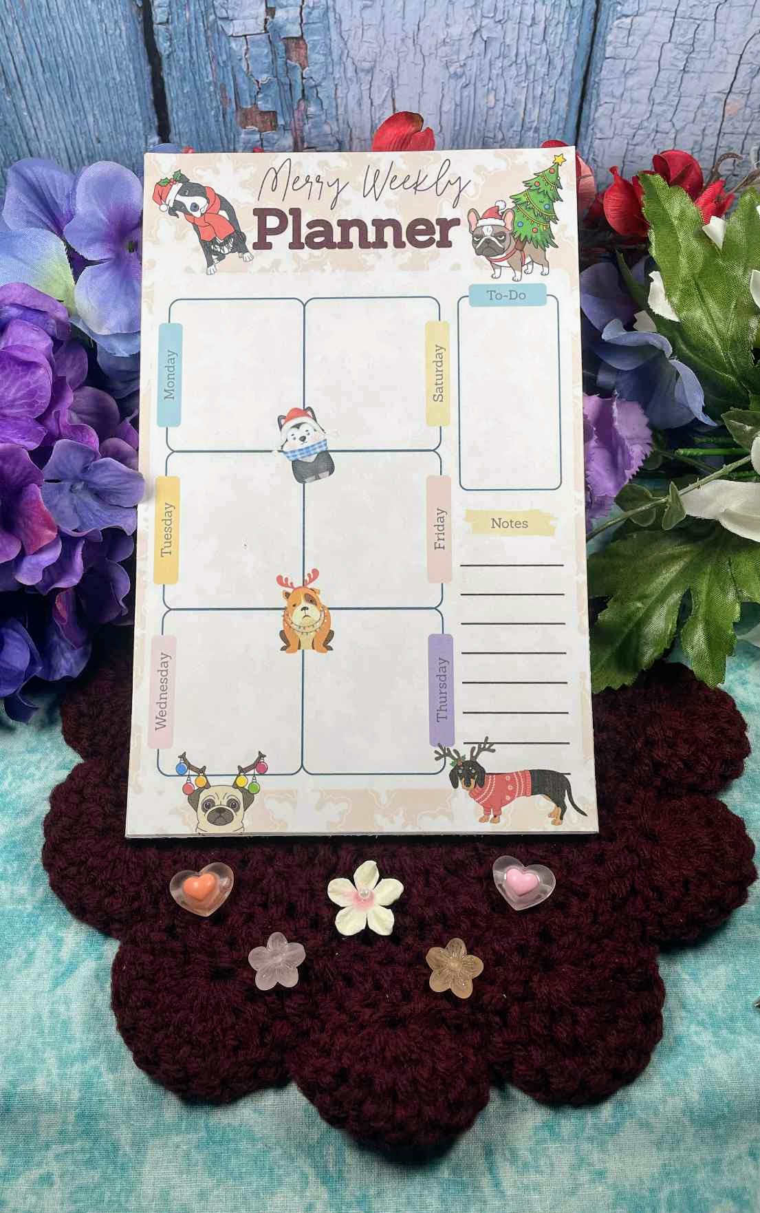 Pup & Peppermint Planner Notepad 5.5" x 8.5" Autumnmist Boutique