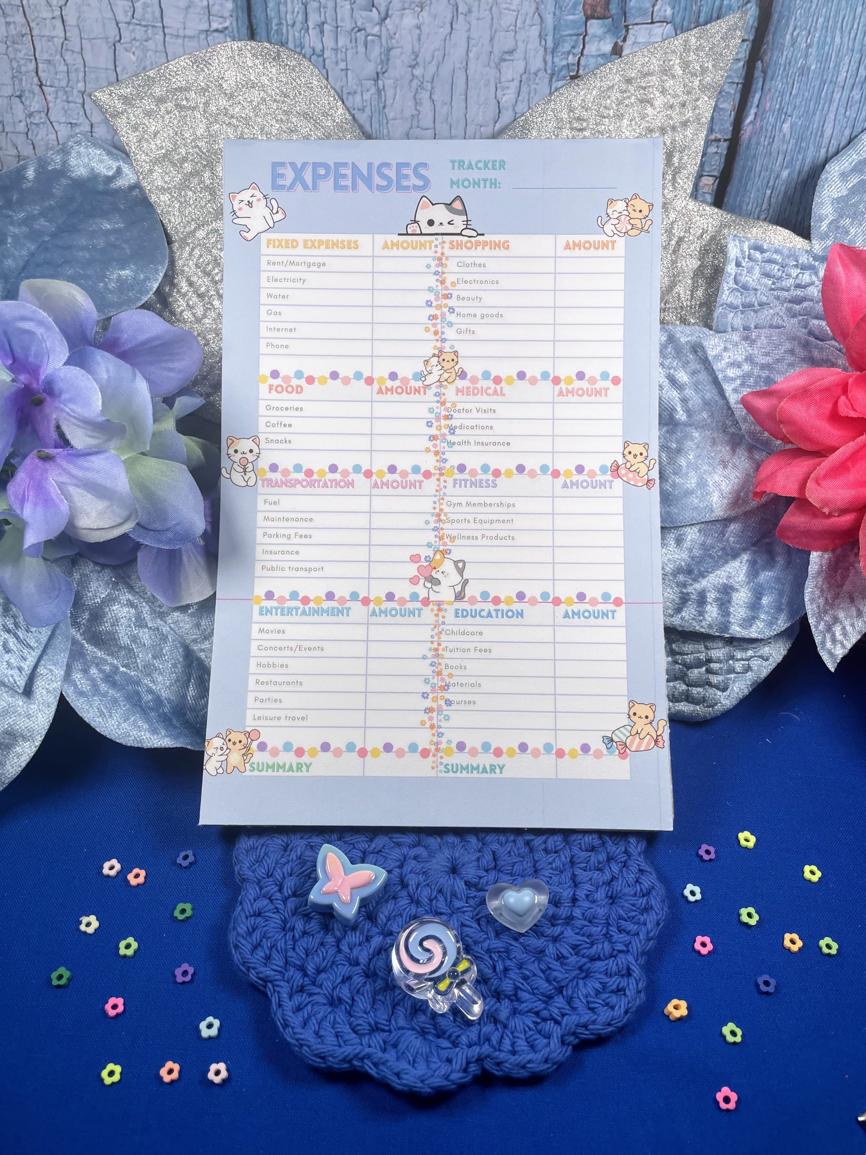 Sweet Paws Parade Planner Notepad 5.5" x 8.5" Autumnmist Boutique