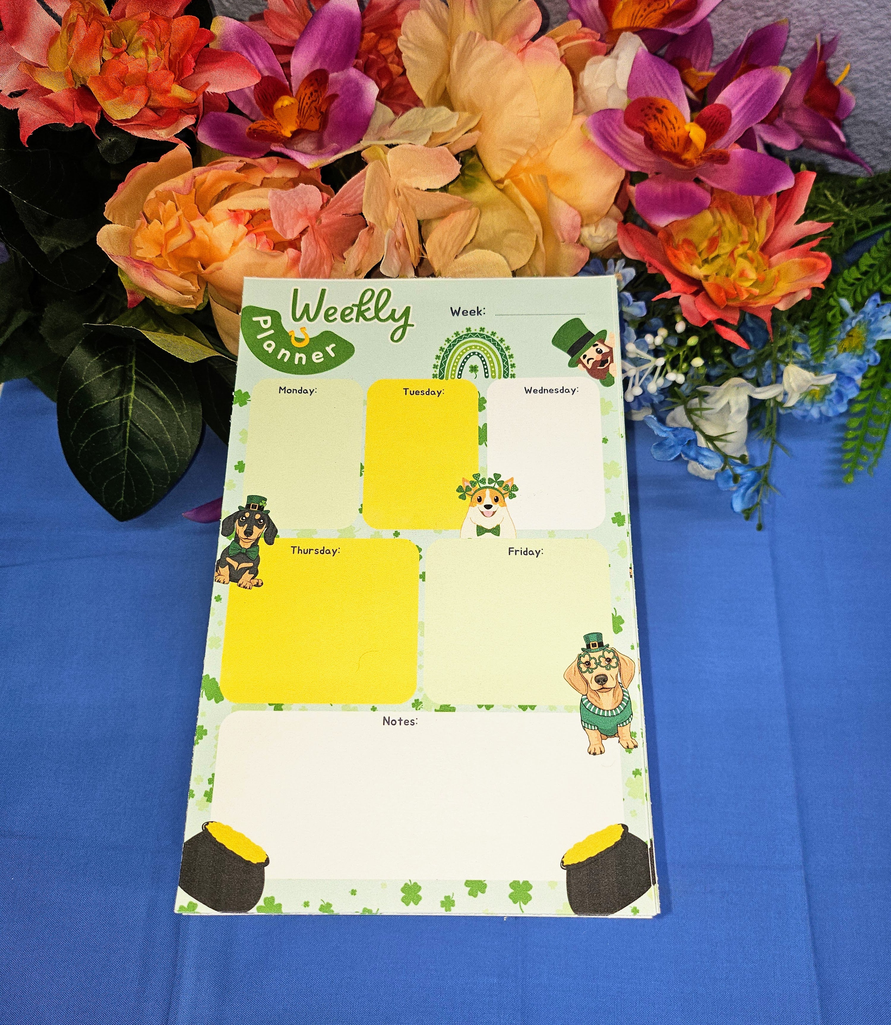 Lucky Tails Daily Planner Notepad 5.5" x 8.5"