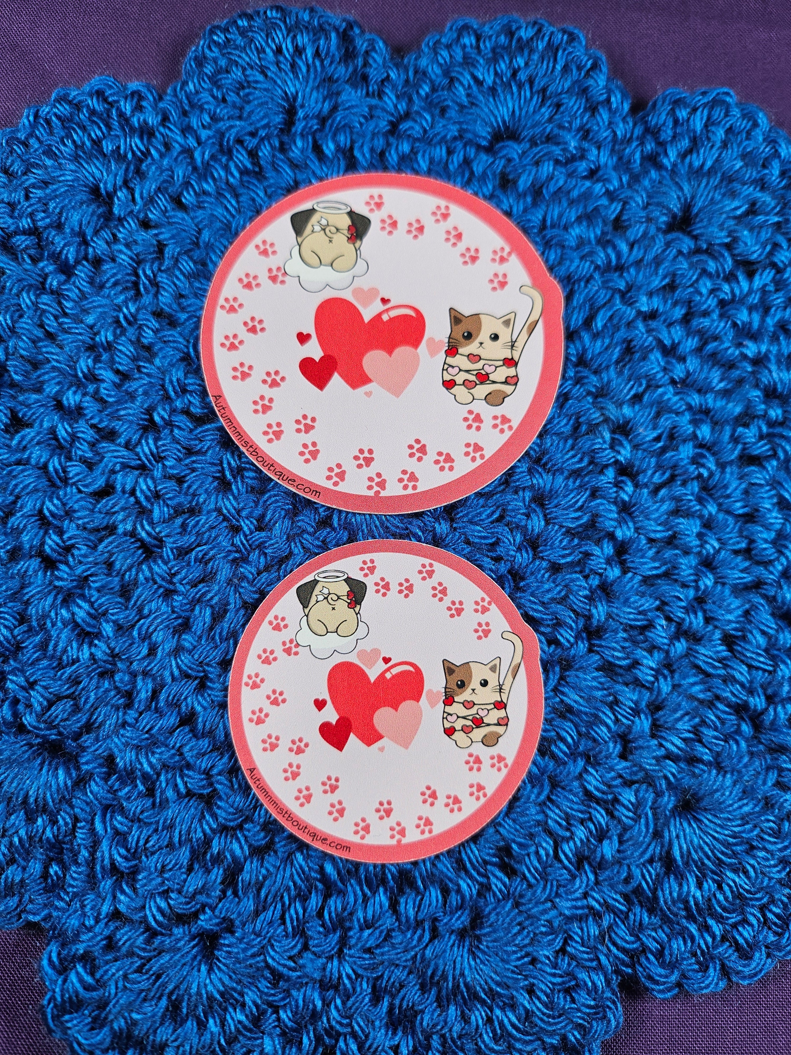 Paws & Hearts Sticker Autumnmist Boutique