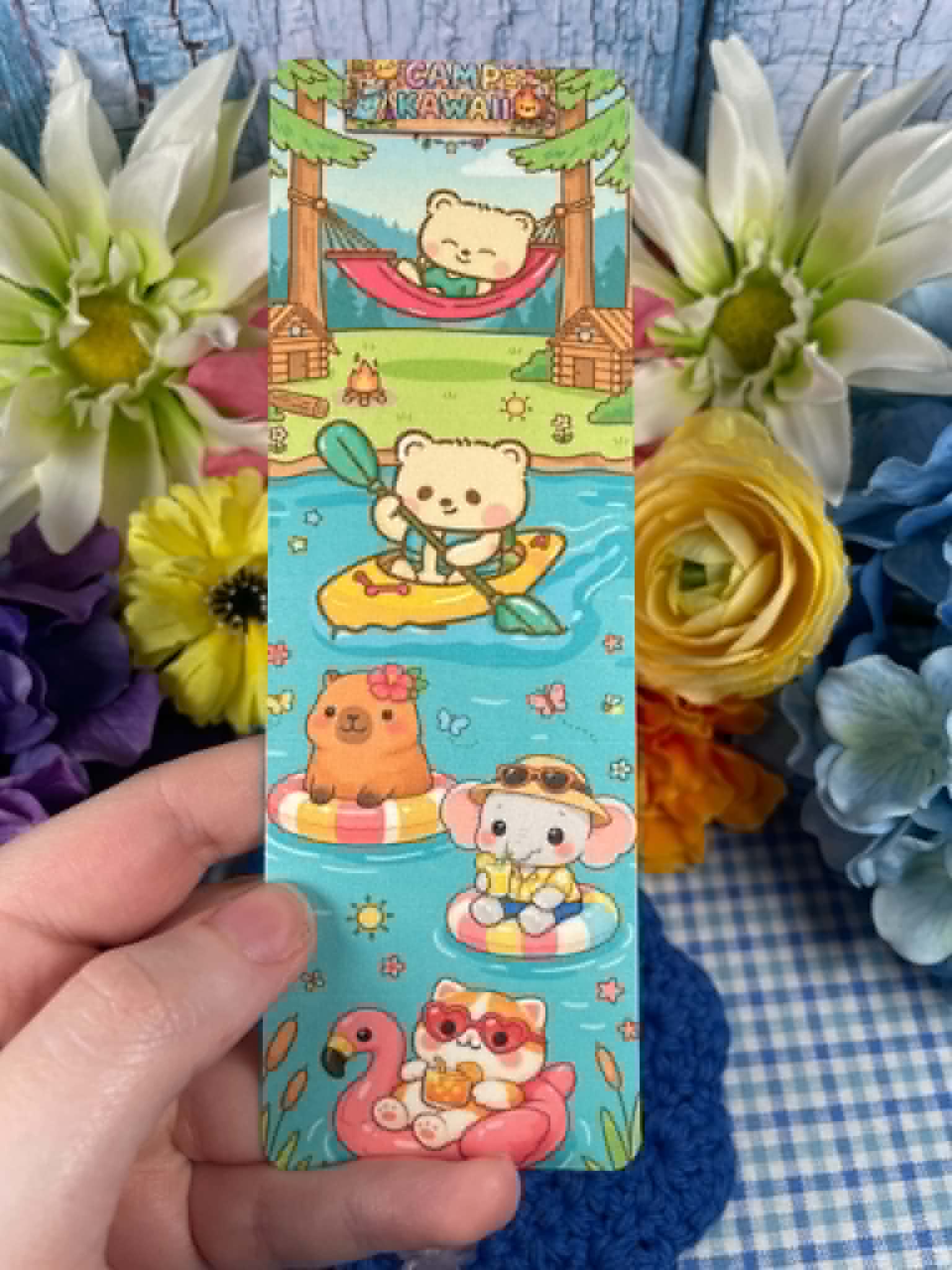 Camp Kawaii Lakeside Fun Laminated Bookmark Autumnmist Boutique