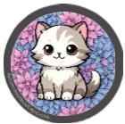 Flowers & Paws Sticker Autumnmist Boutique