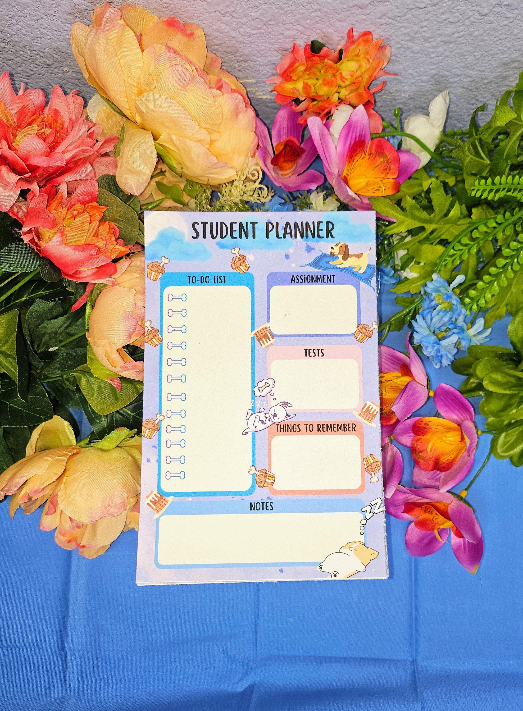 Pupcakes & Cloud Daily Planner Notepad 5.5" x 8.5"
