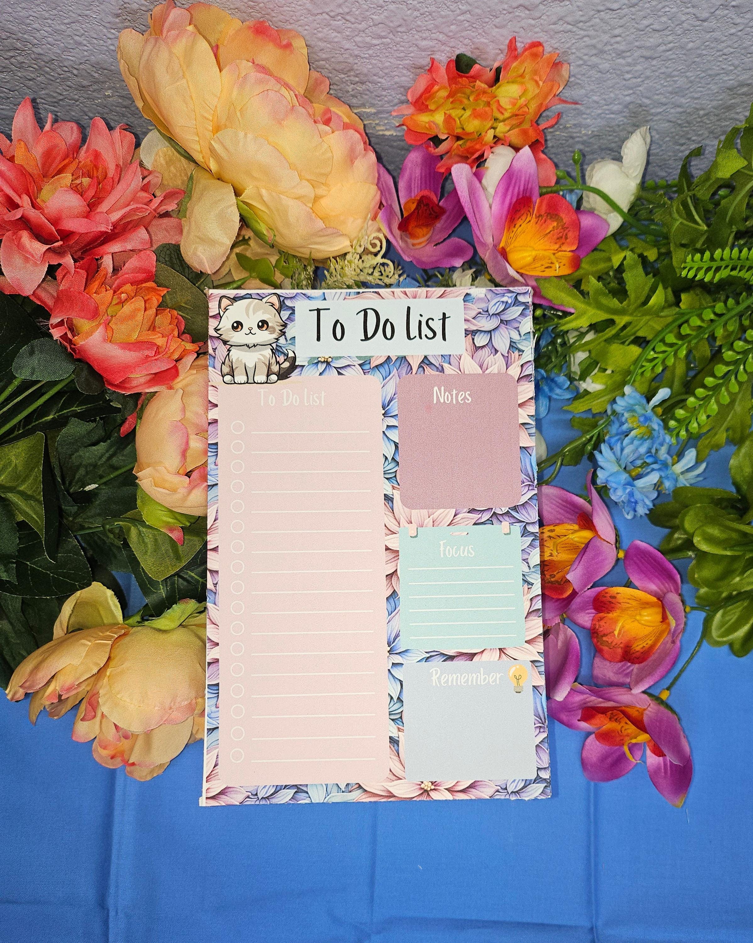 Petals & Paws Daily Planner Notepad 5.5" x 8.5"