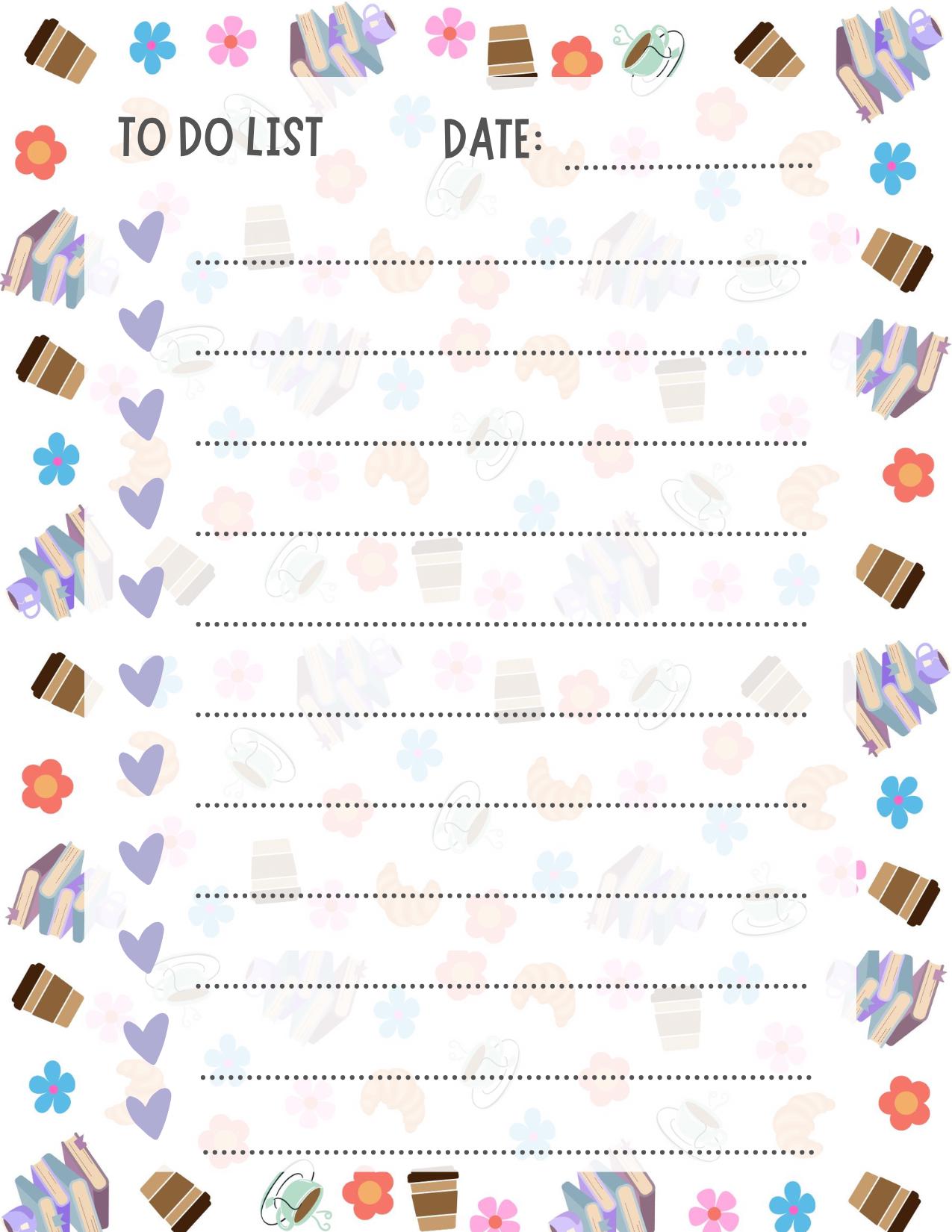 Café & Chapters To-Do Notepad 4.25" x 5.5"