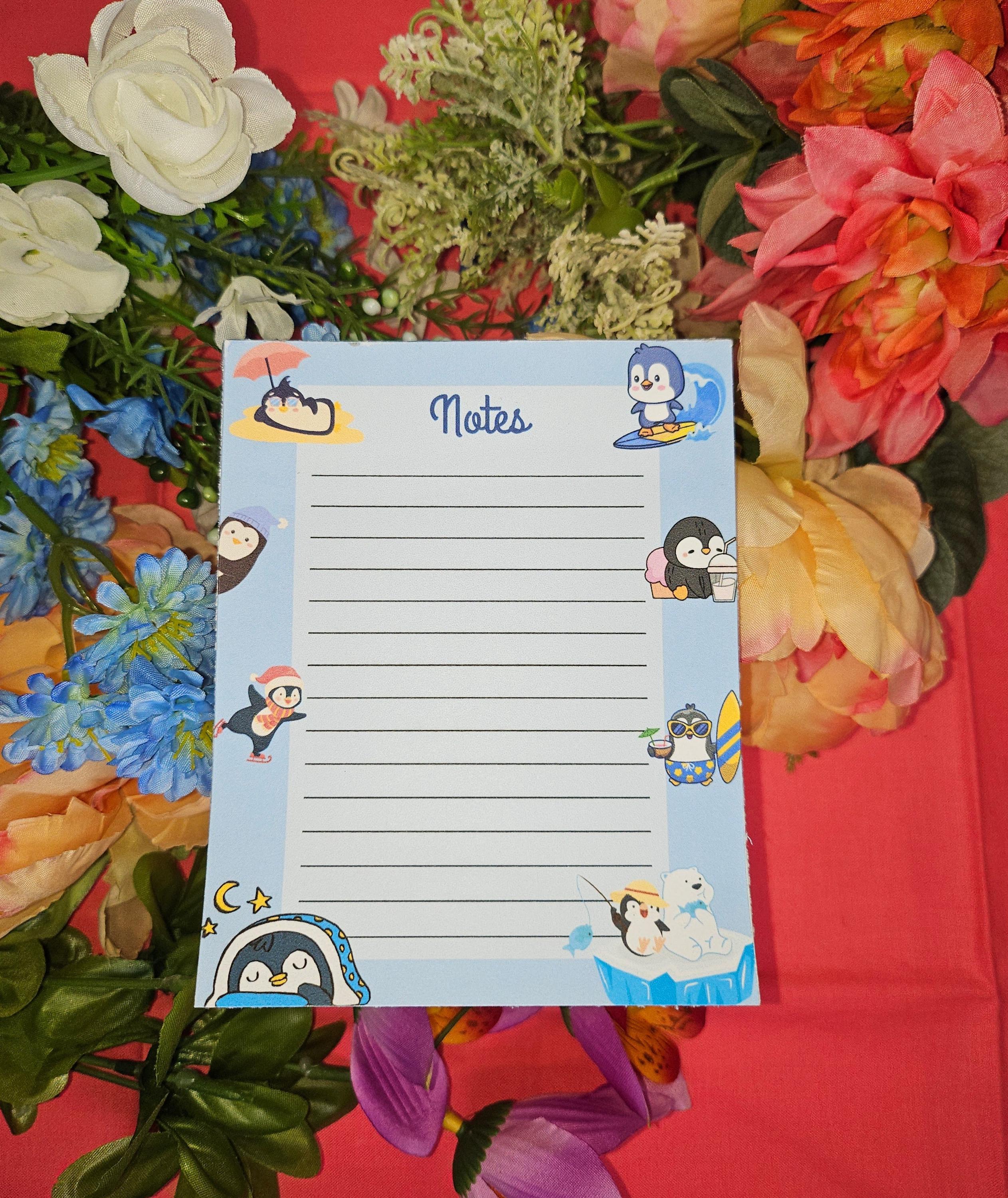 Penguin Adventures Notepad 4.25" x 5.5"