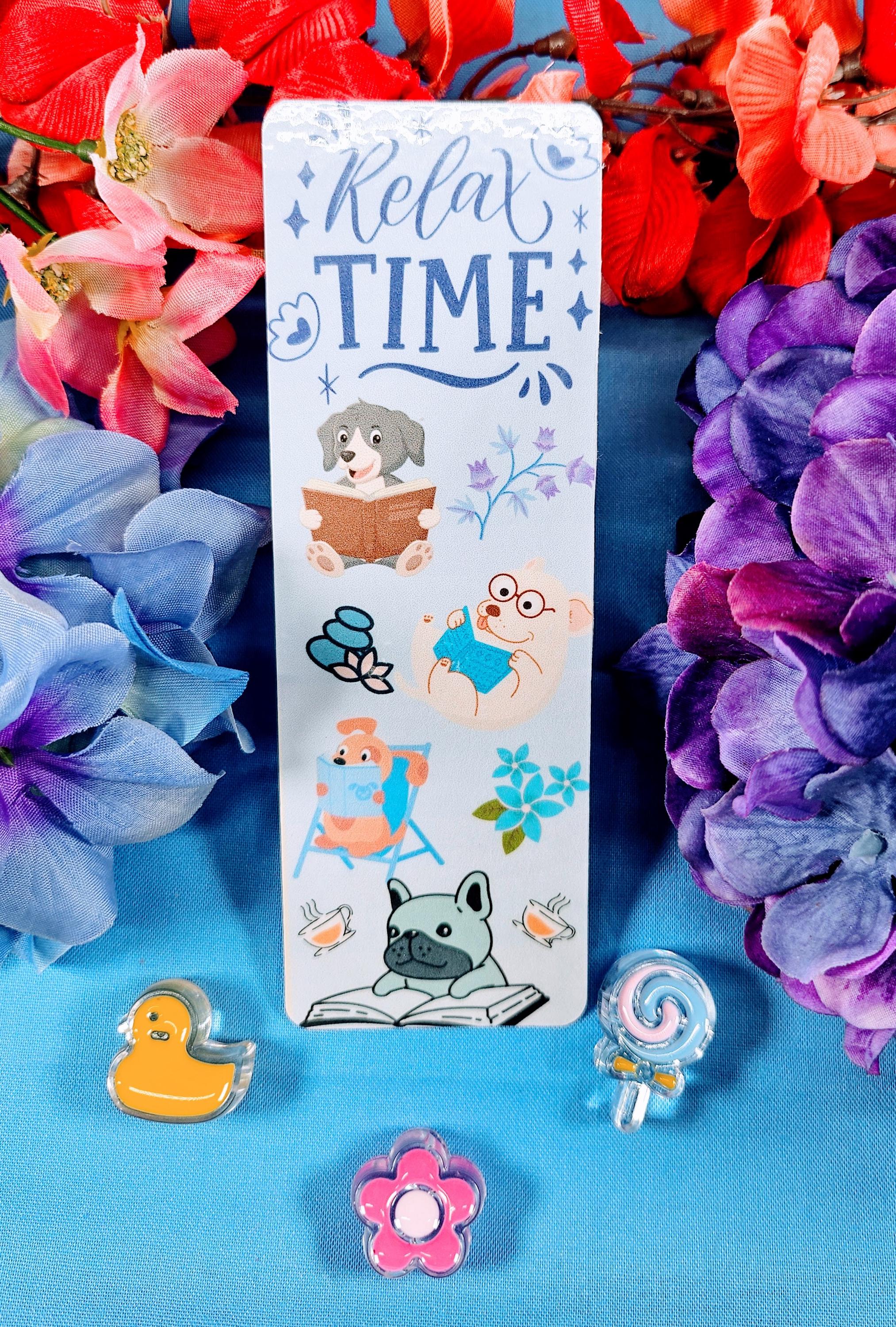 Relax TIME Reading Animals Bookmark