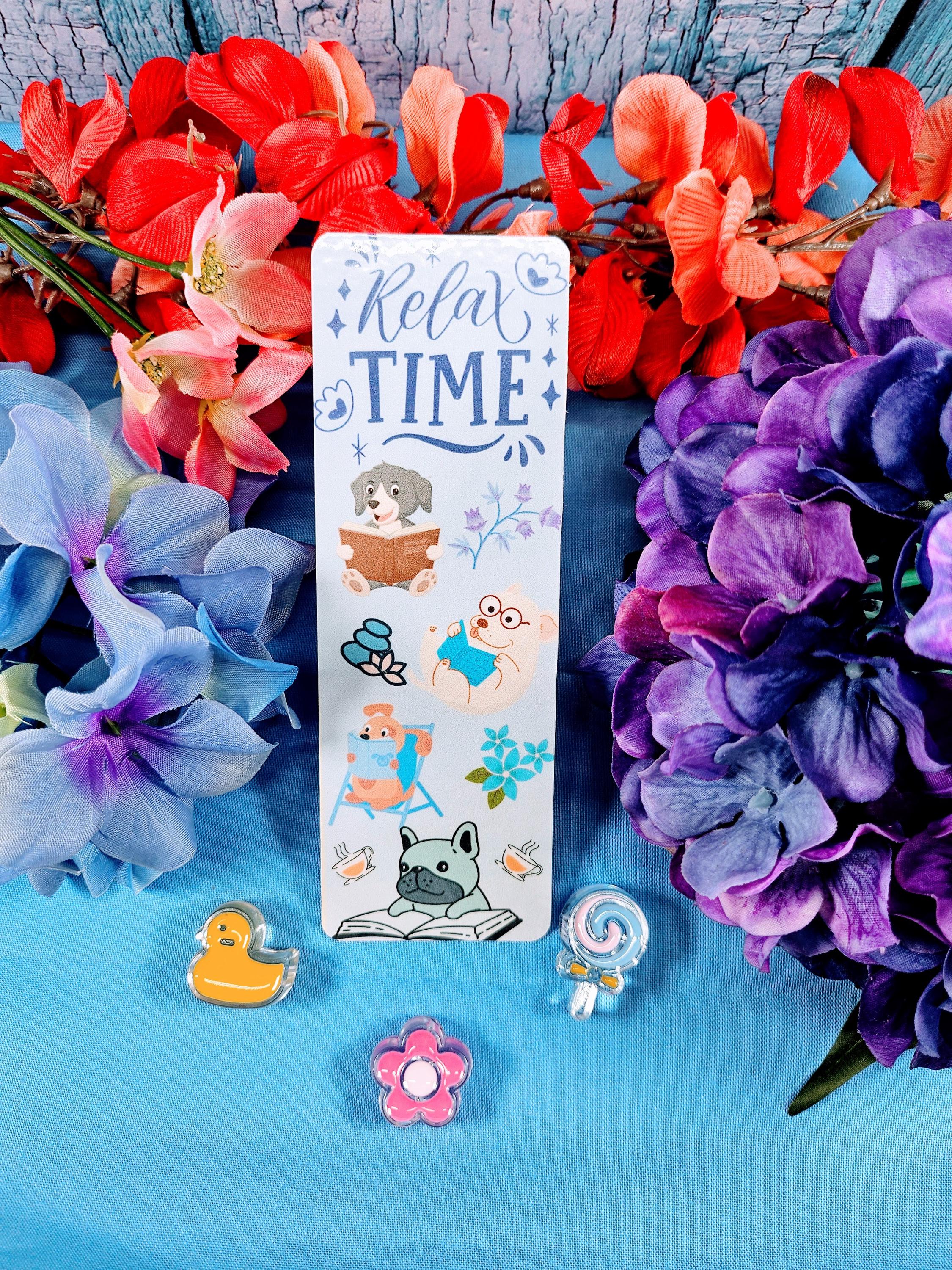 Relax TIME Reading Animals Bookmark