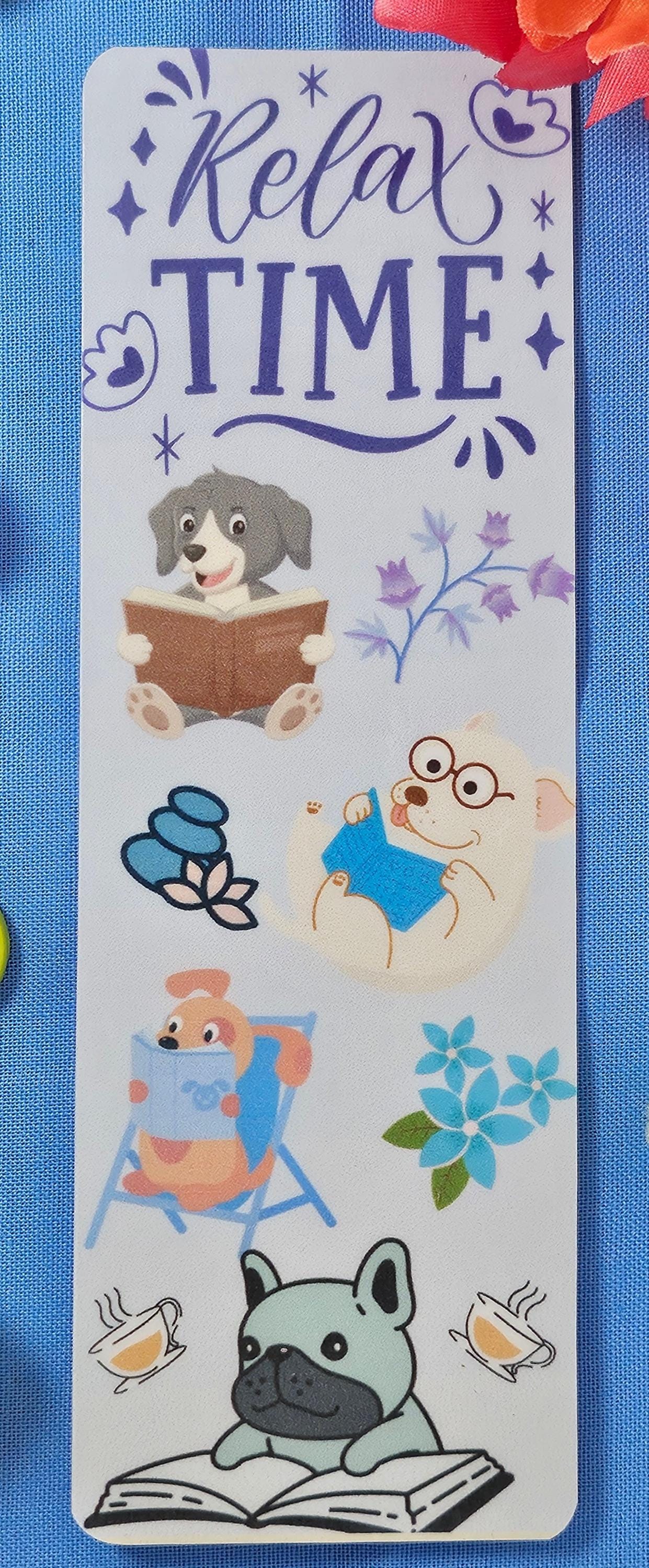 Relax TIME Reading Animals Bookmark
