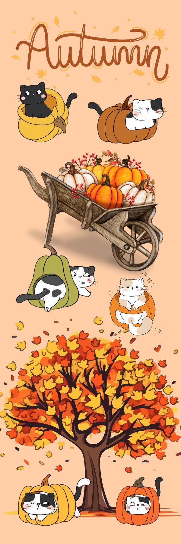 Autumn Mischief Bookmark