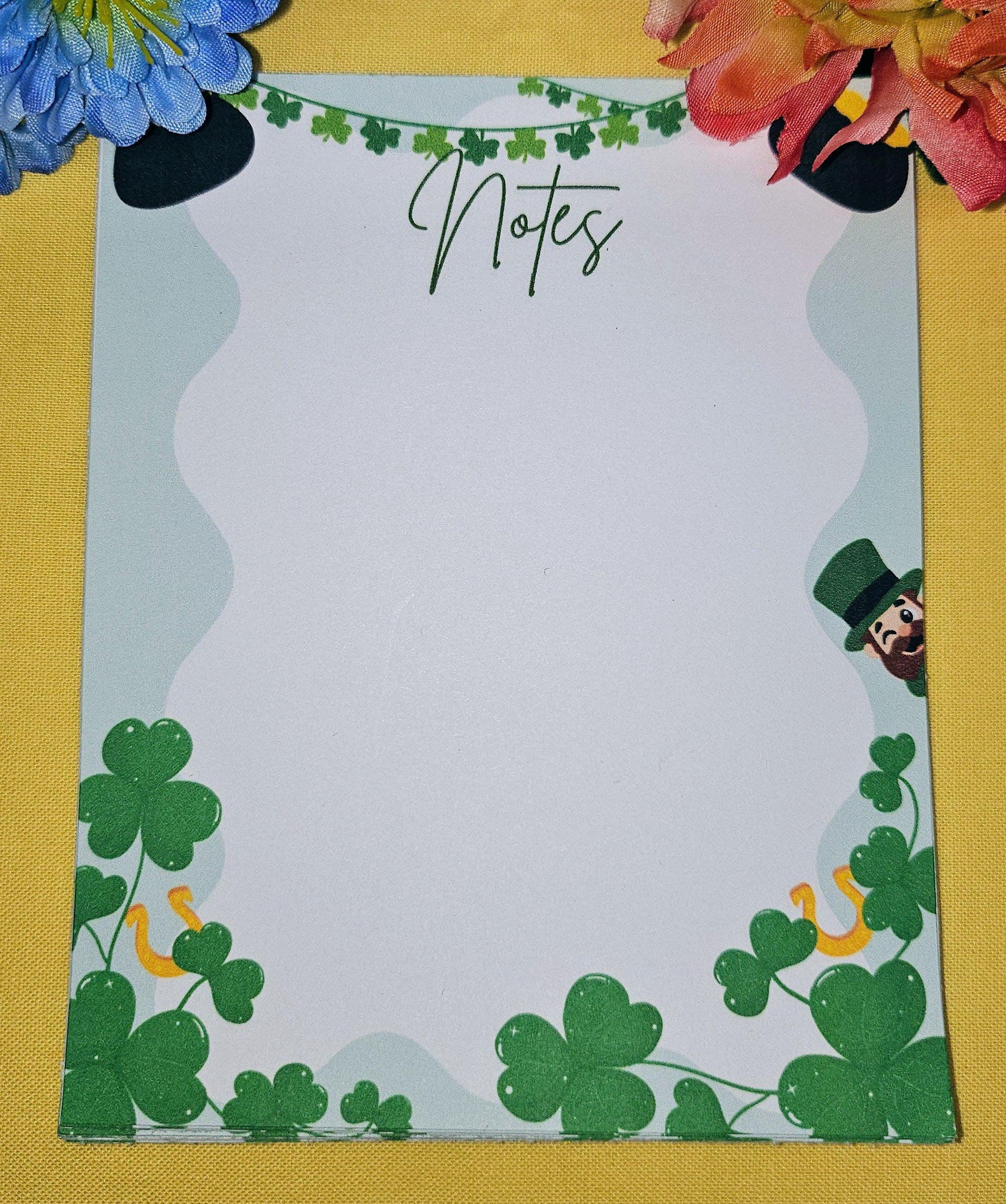 Lucky Leprechaun Notepad 4.25" x 5.5"