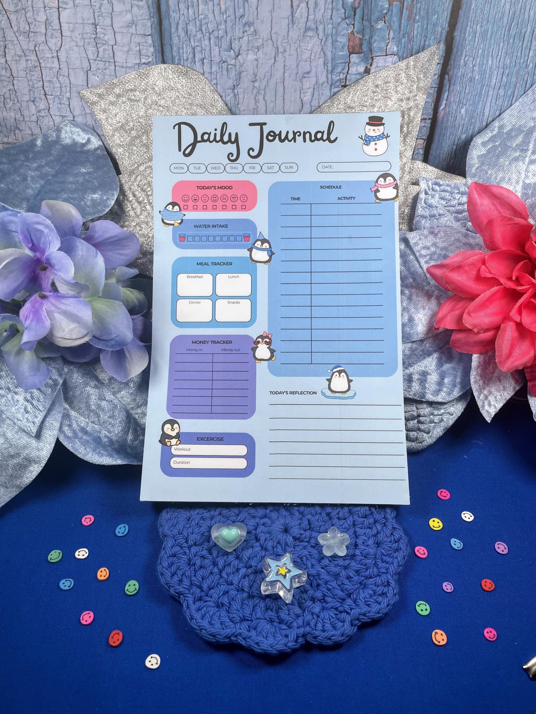 Penguin Play Planner Notepad 5.5" x 8.5" Autumnmist Boutique