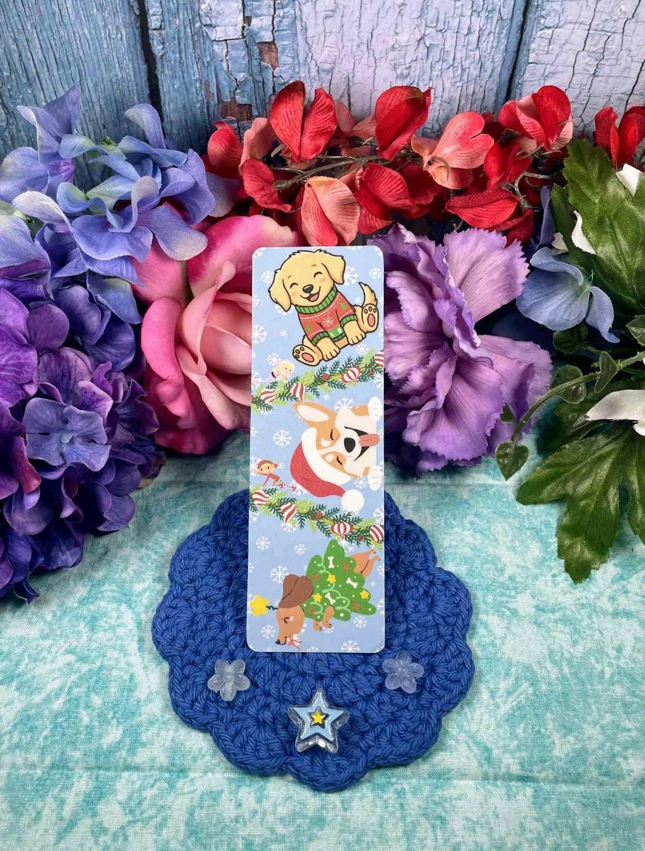 Santa’s Little Barkers Laminated Bookmark - Autumnmist Boutique