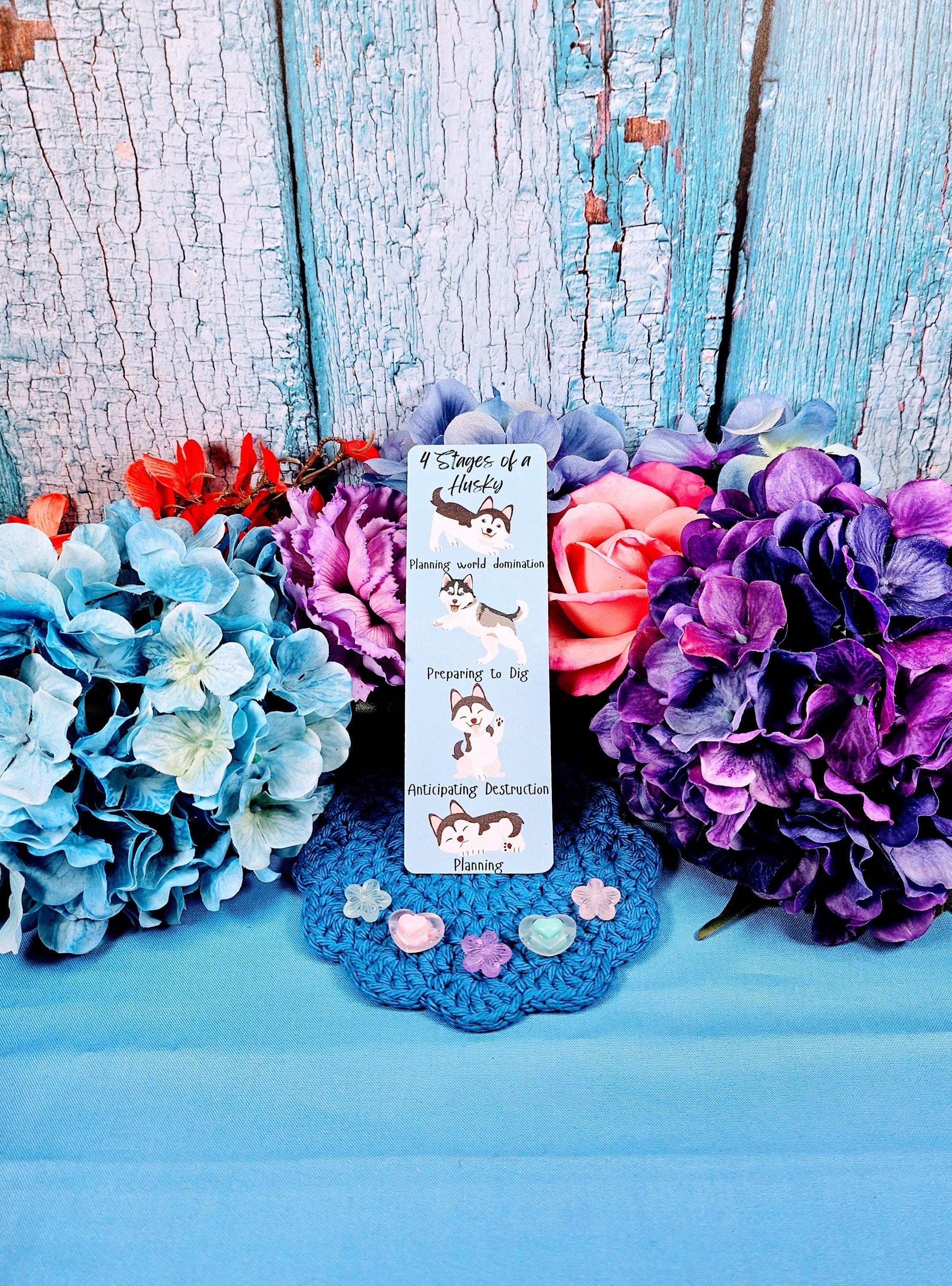 Mischief in Motion Husky Laminated Bookmark - Autumnmist Boutique