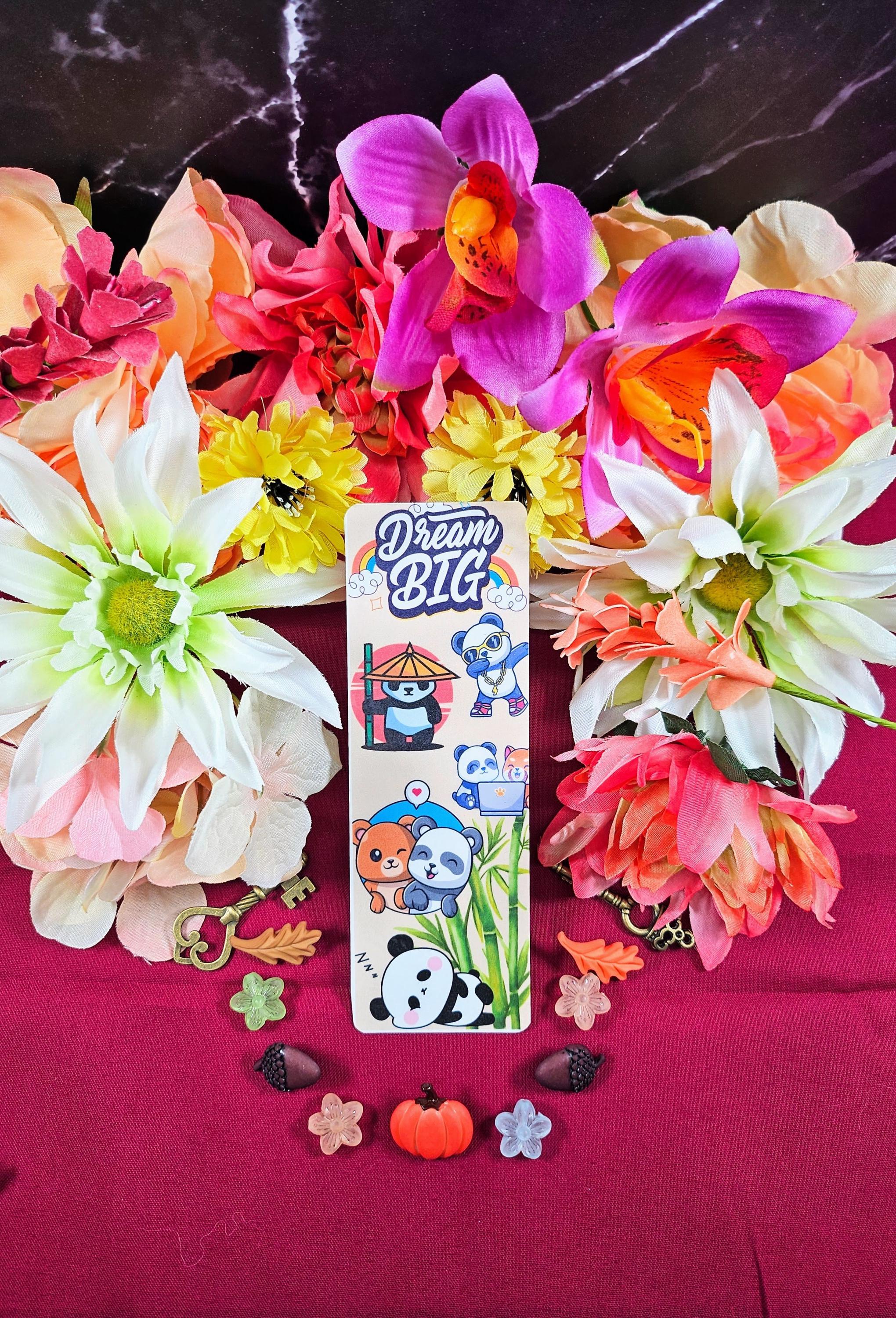 Panda Dreams Laminated Bookmark - Autumnmist Boutique