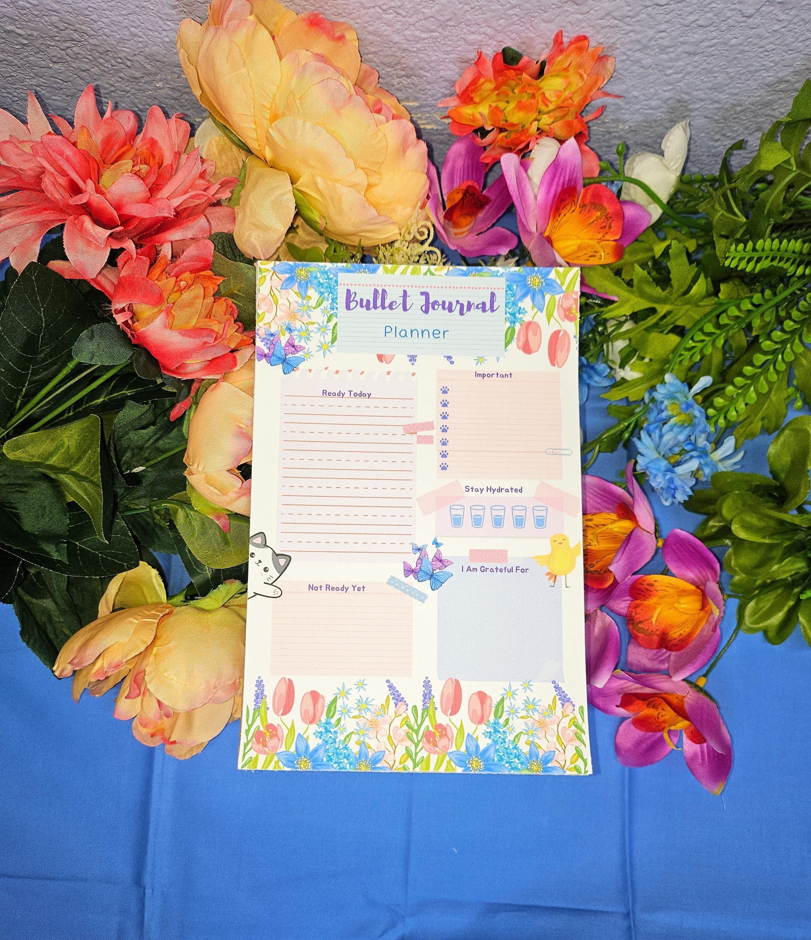 Hello Spring Daily Planner Notepad 5.5" x 8.5" - Autumnmist Boutique