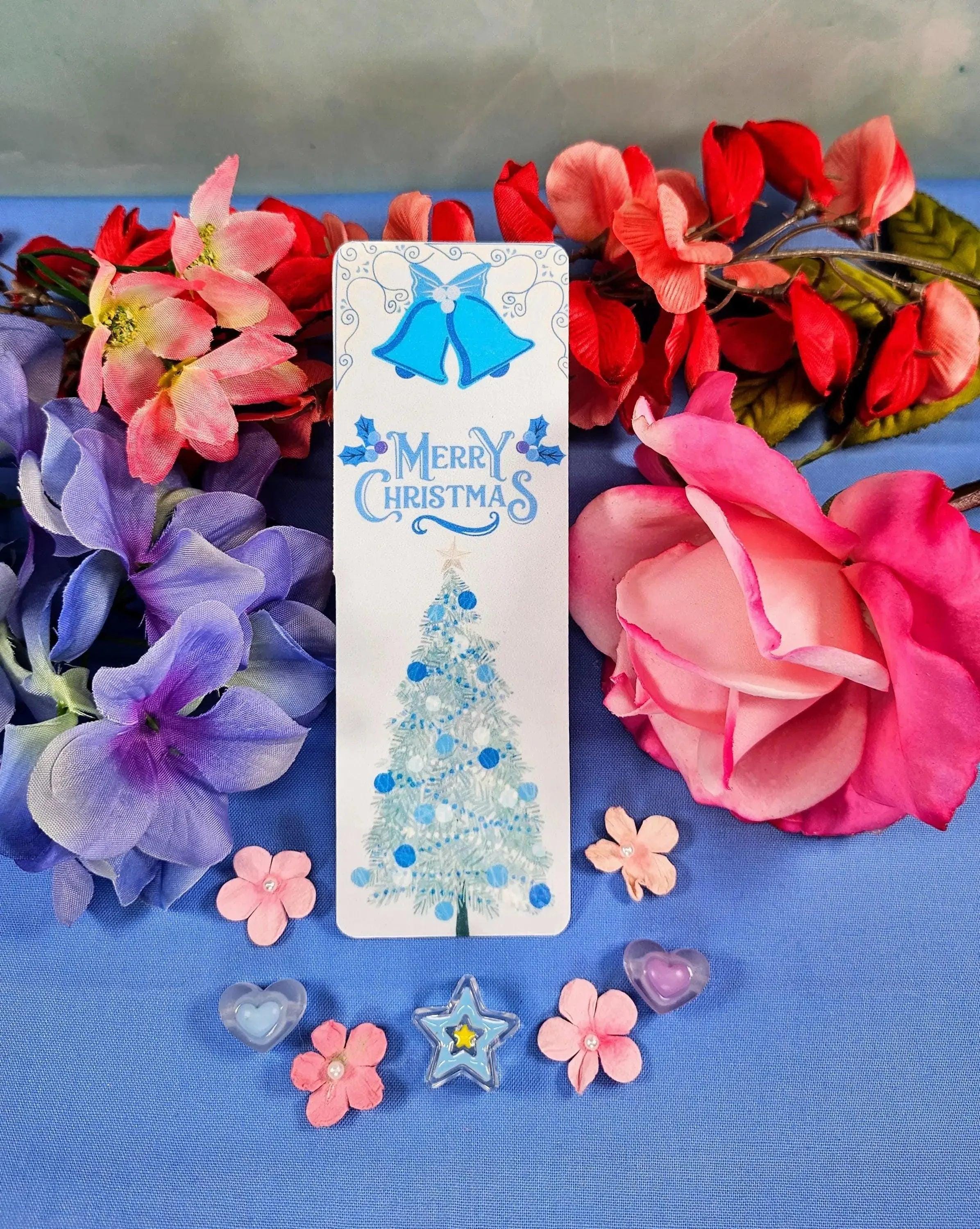 Elegant Christmas Laminated Bookmark - Autumnmist Boutique
