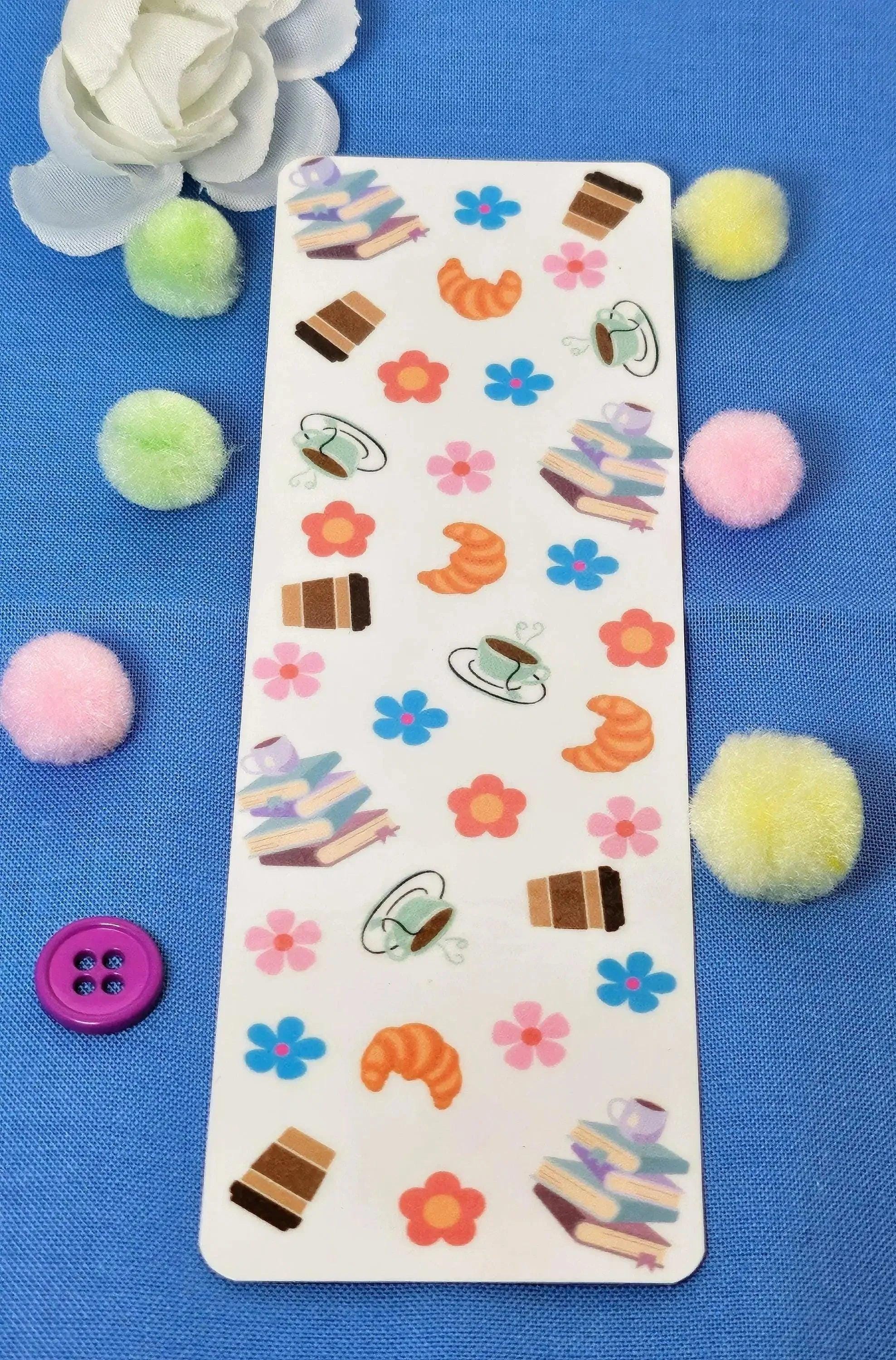 Coffee & Books Laminated Bookmark - Autumnmist Boutique