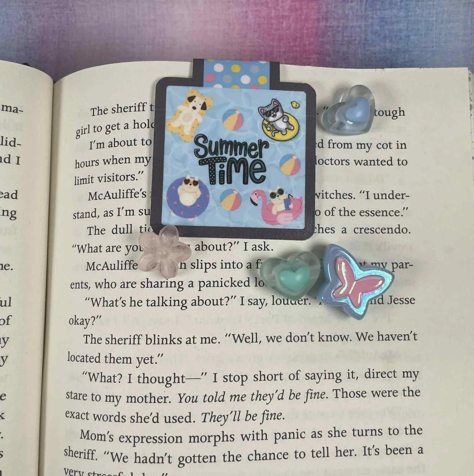 Summer Time Splash Magnetic Bookmark - Autumnmist Boutique