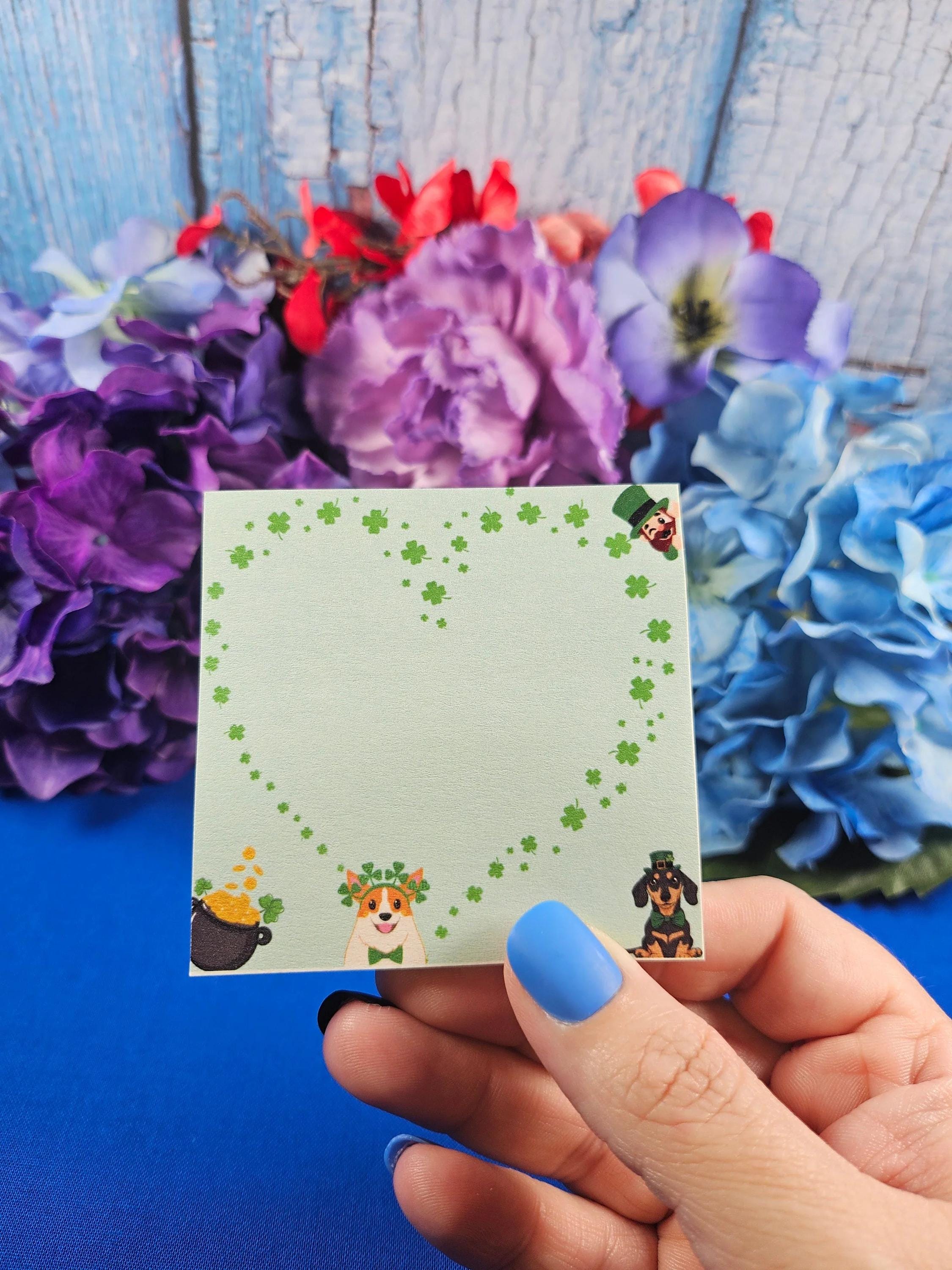St. Paddy’s Delight Sticky Notes 3" x 3" - Autumnmist Boutique