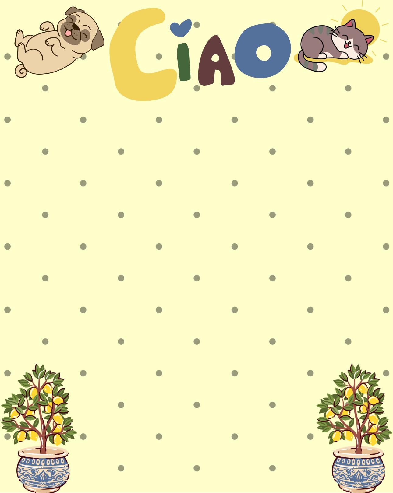 Ciao! Notepad 4.25" x 5.5" Autumnmist Boutique