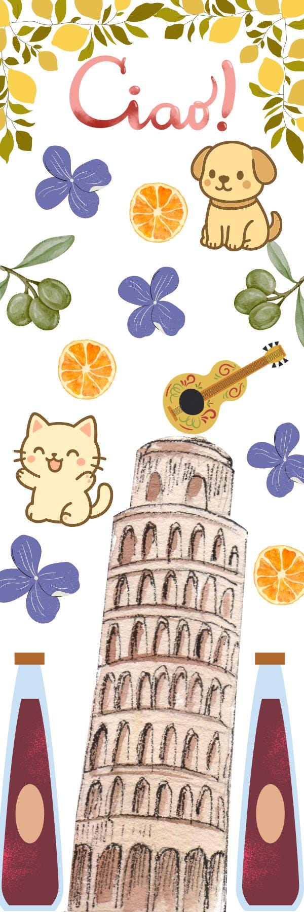 Ciao! Laminated Bookmark Autumnmist Boutique