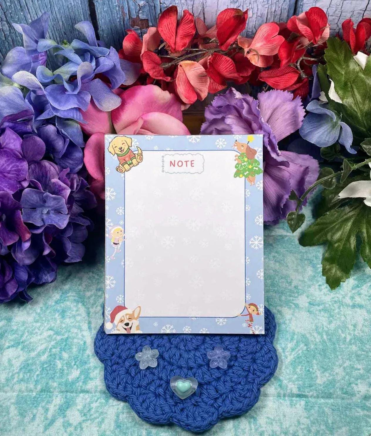Santa’s Little Barkers Notepad 4.25" x 5.5" - Autumnmist Boutique