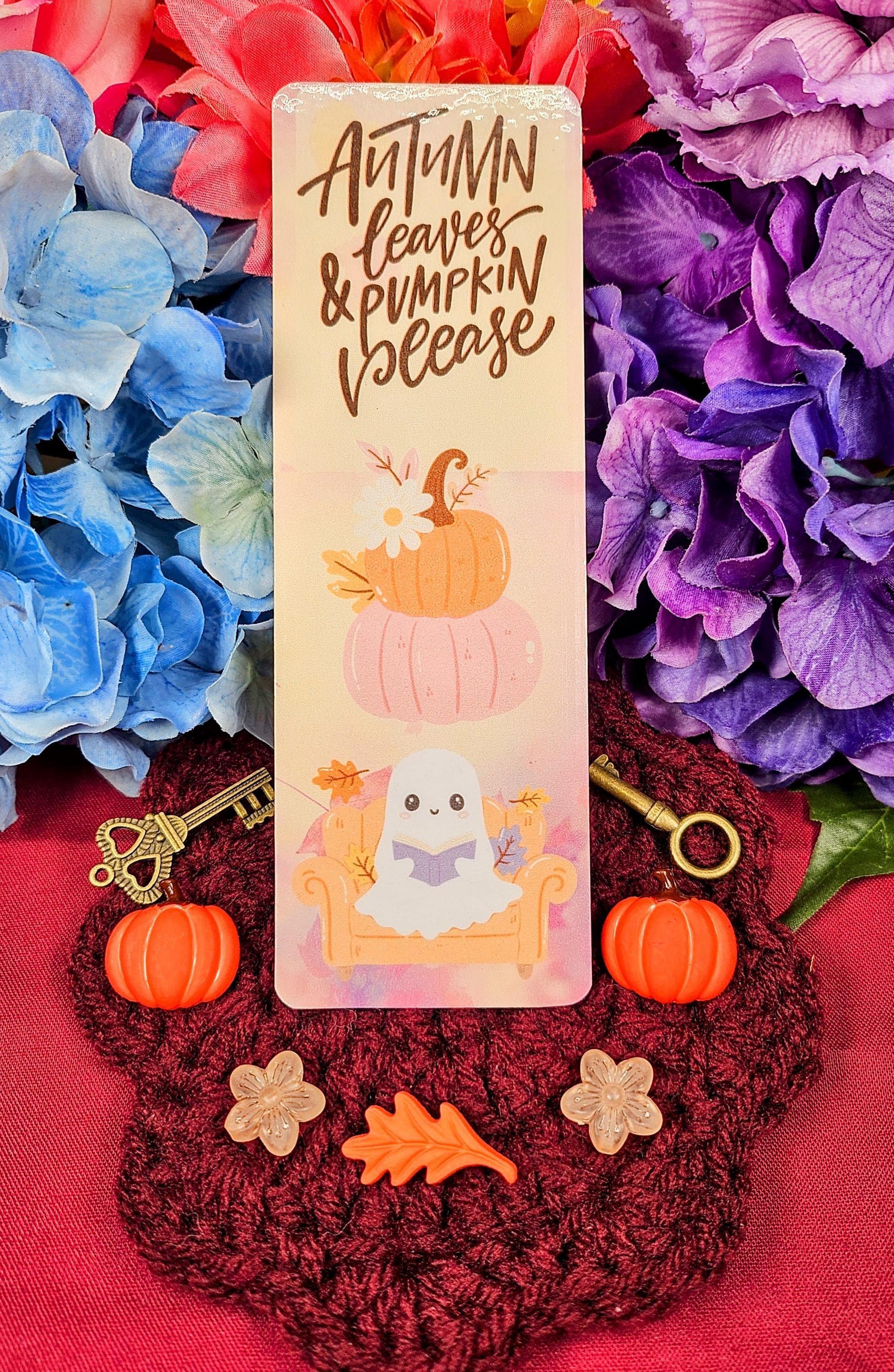 Autumn Boo Laminated Bookmark - Autumnmist Boutique