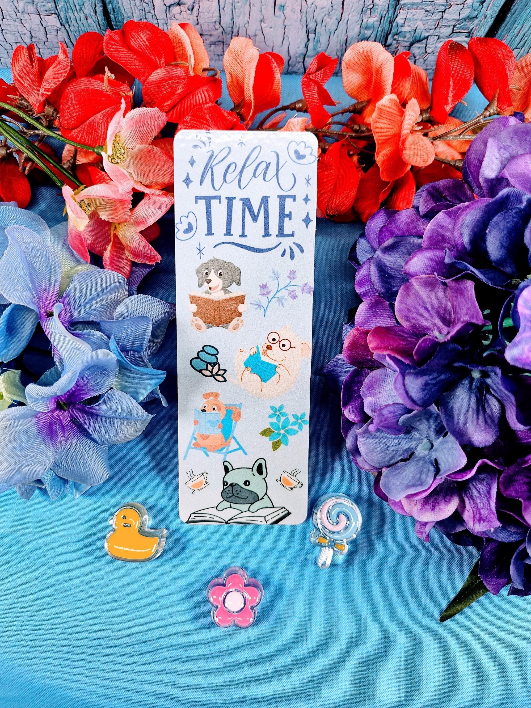 Relax and Read Dog Laminated Bookmark - Autumnmist Boutique