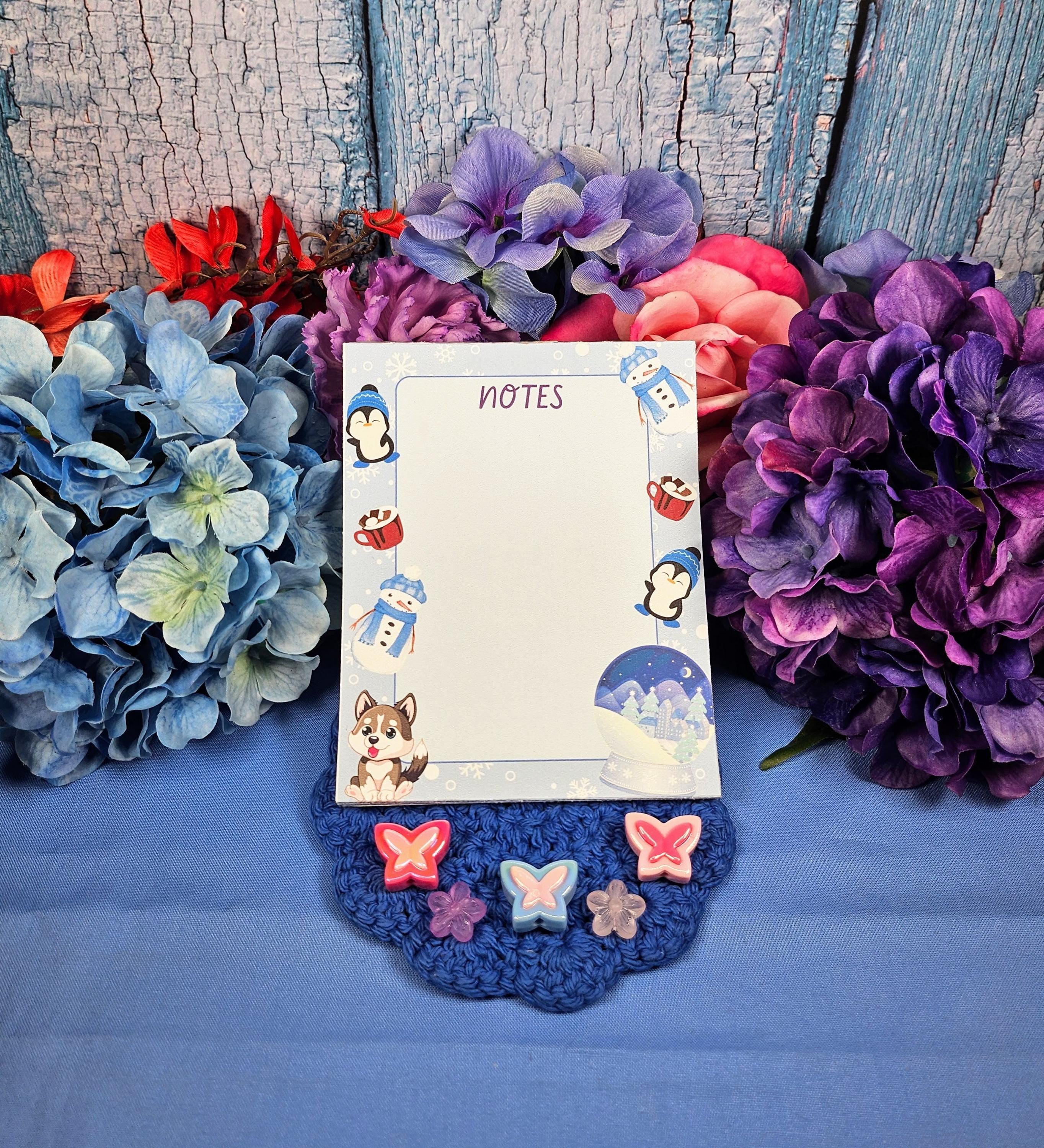 Winter Whimsy Notepad 4.25" x 5.5" - Autumnmist Boutique