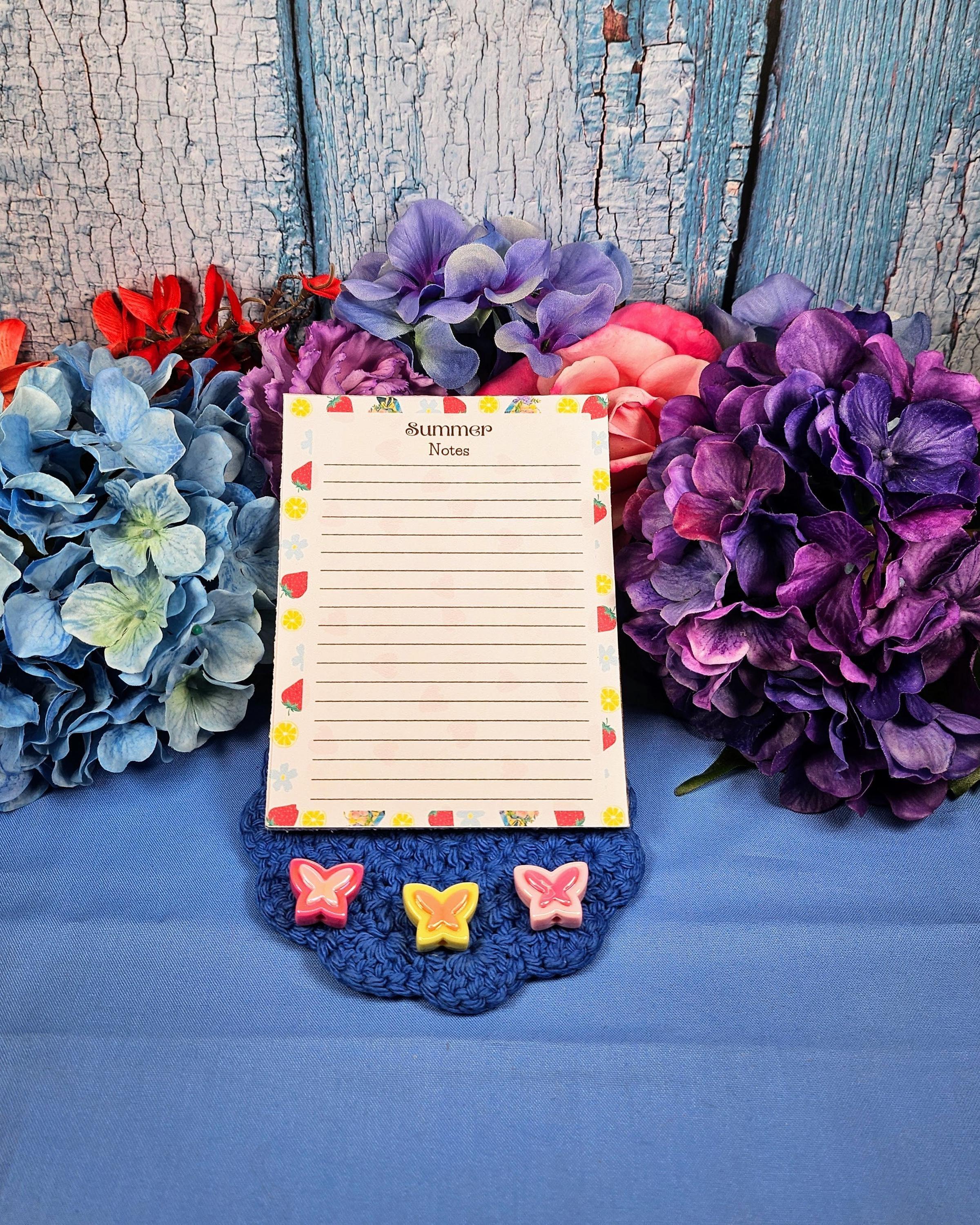 Strawberry & Lemon Notepad 4.25" x 5.5" - Autumnmist Boutique
