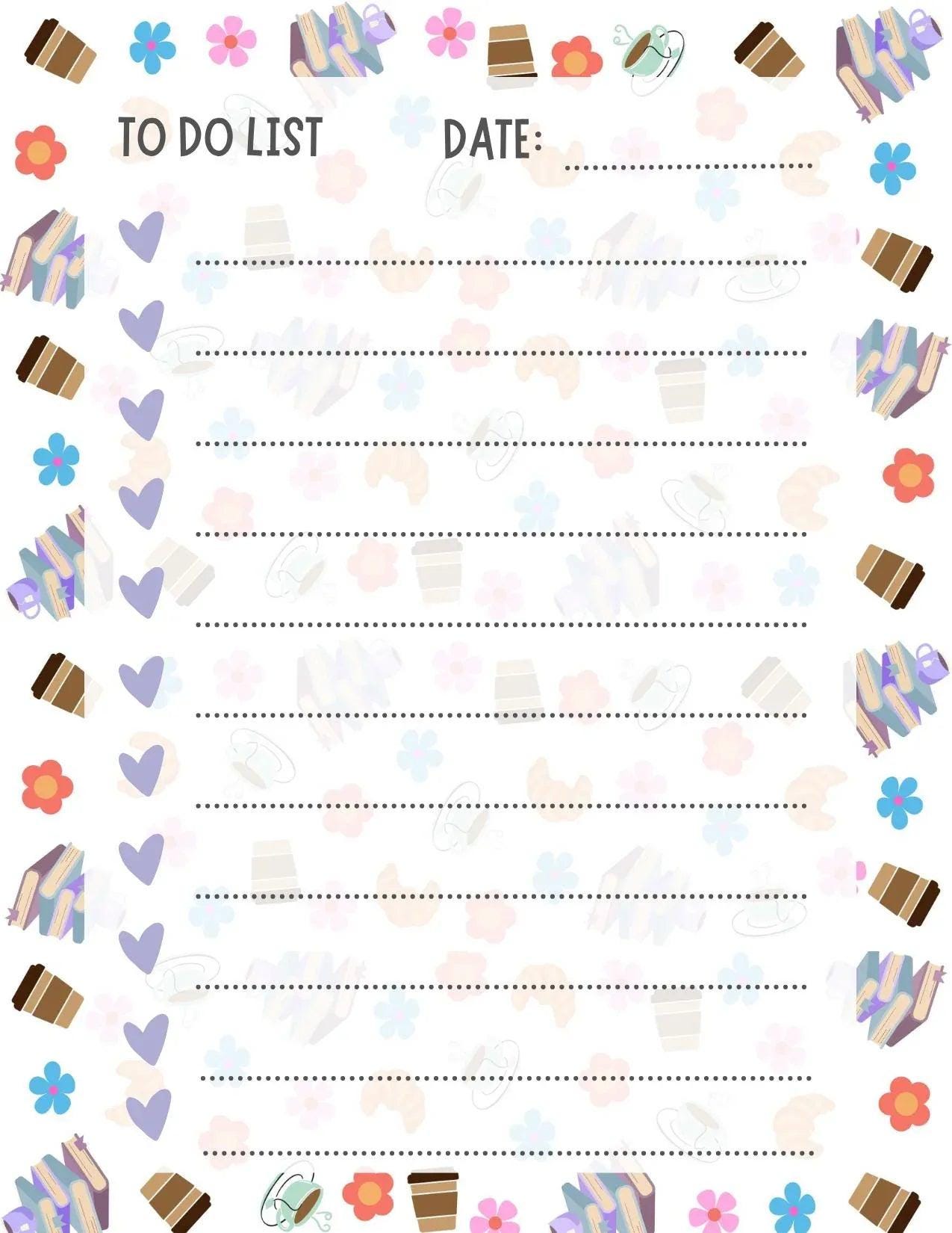 Cat Café To-Do Notepad 4.25" x 5.5" - Autumnmist Boutique