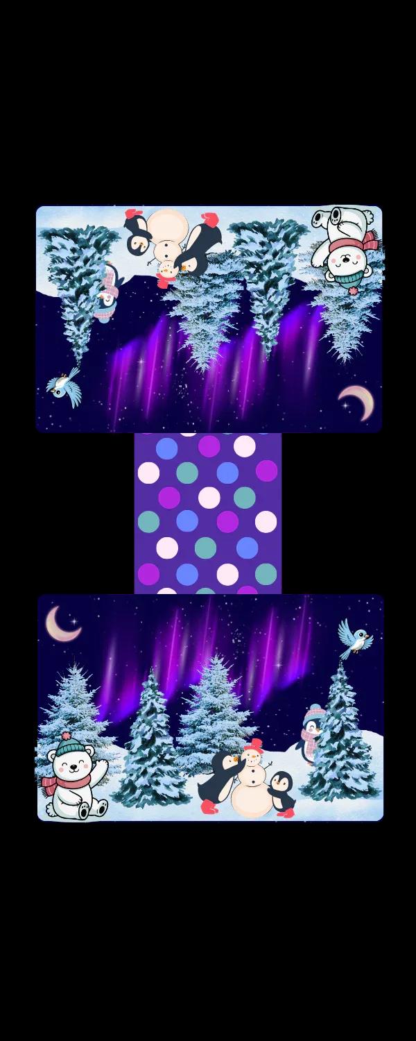 Winter Lights & Snow Friends Magnetic Bookmark - Autumnmist Boutique